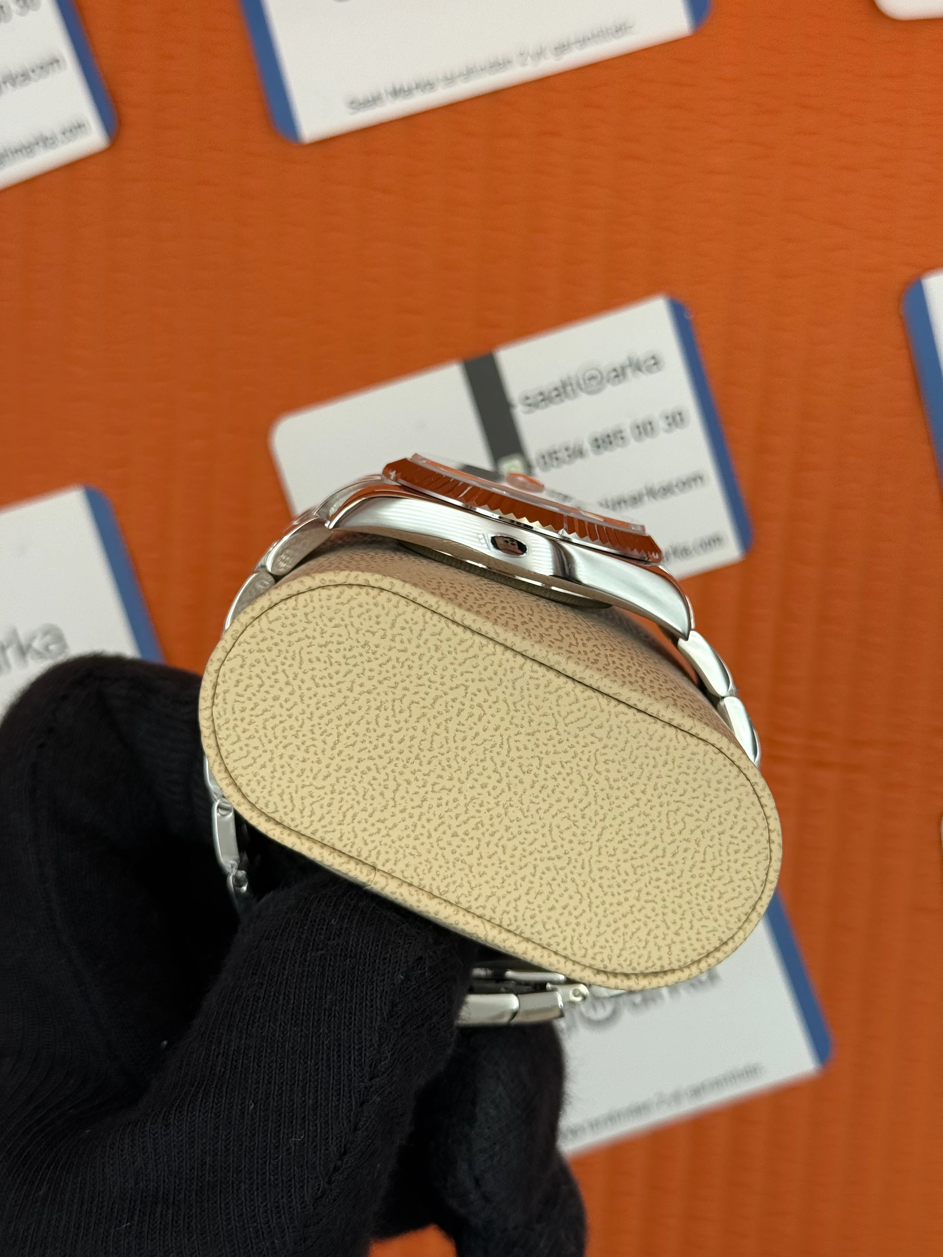 ROLEX Datejust roma rakamlı blue dial silver oyster kordon