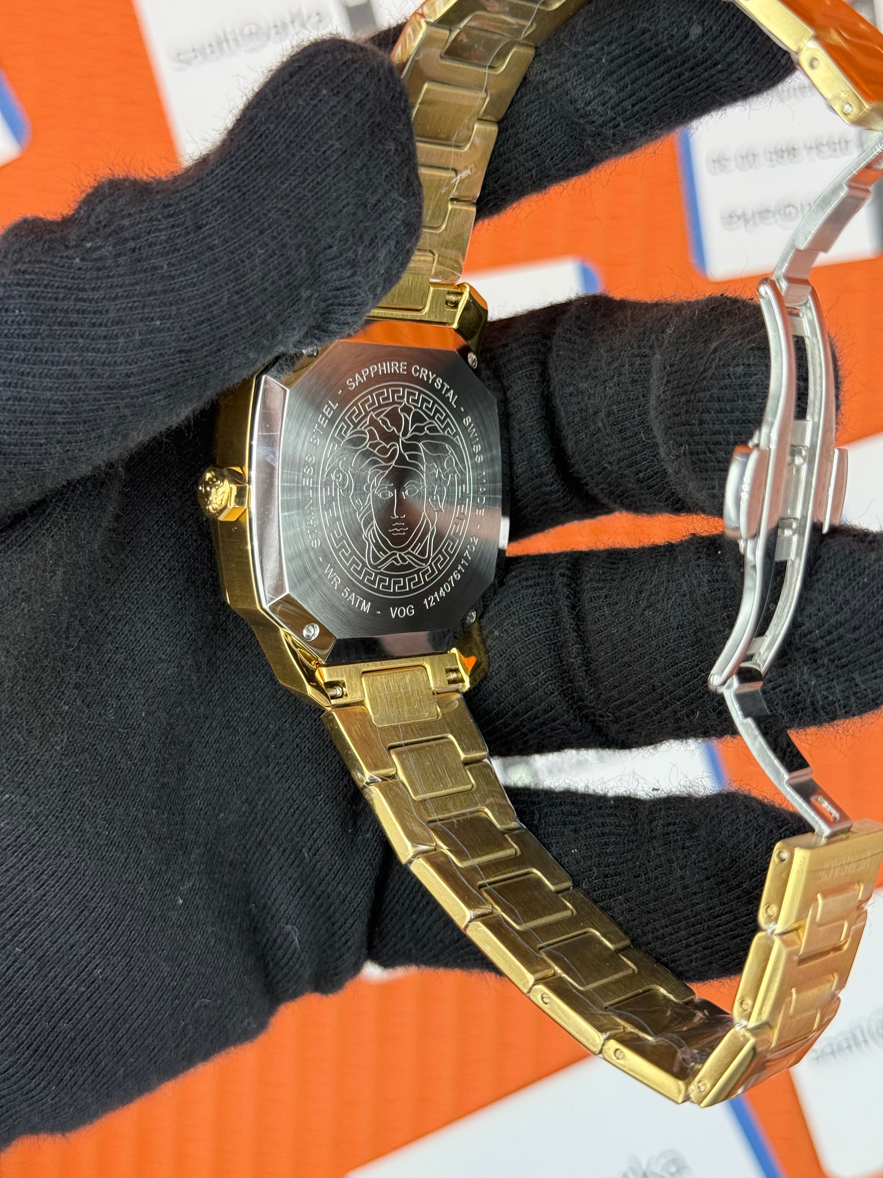 VERSACE ERKEK KOL SAATİ FULL GOLD 