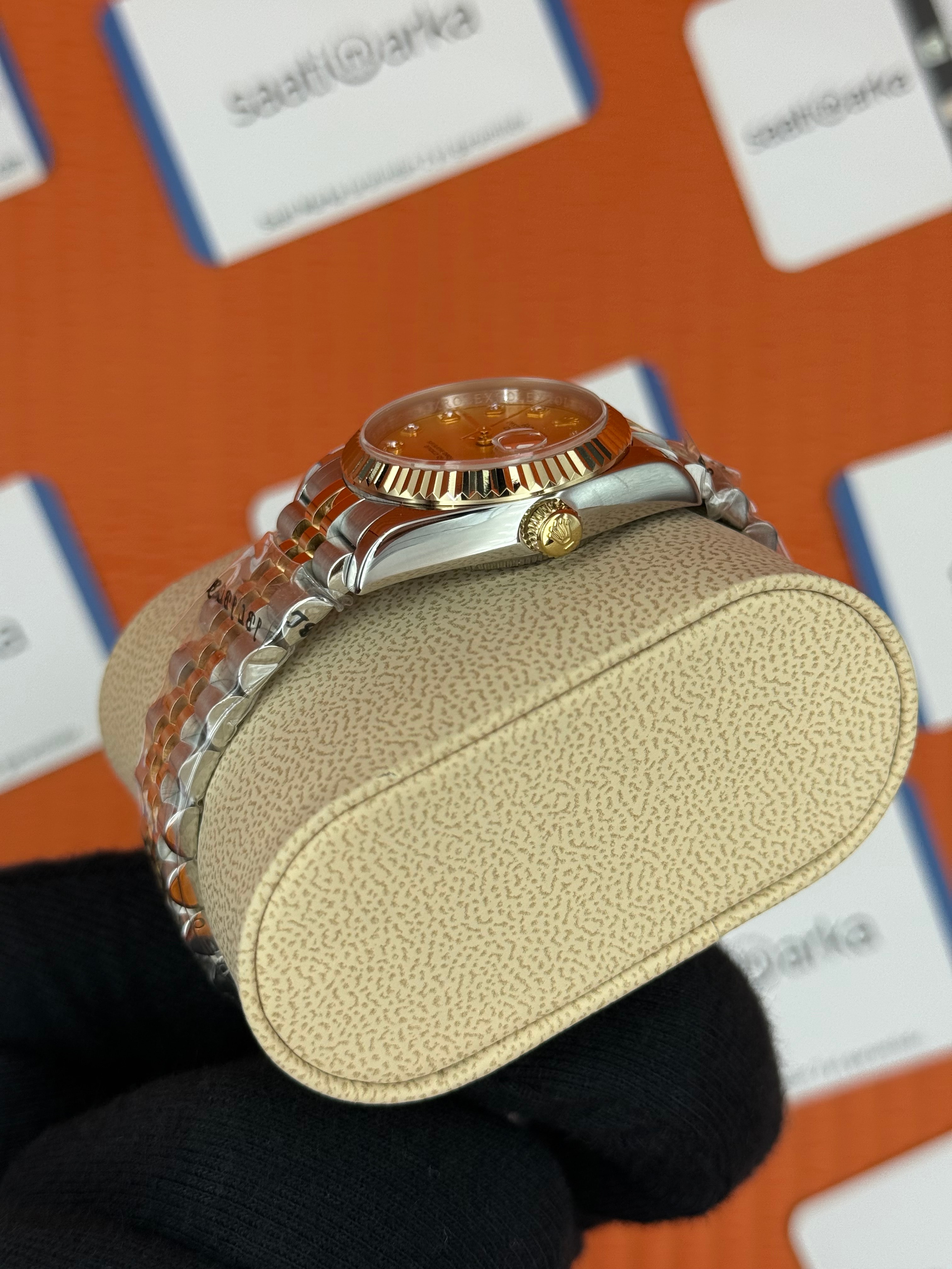 ROELX datejust 31mm şampanya kadran gold silver jubilee kordon