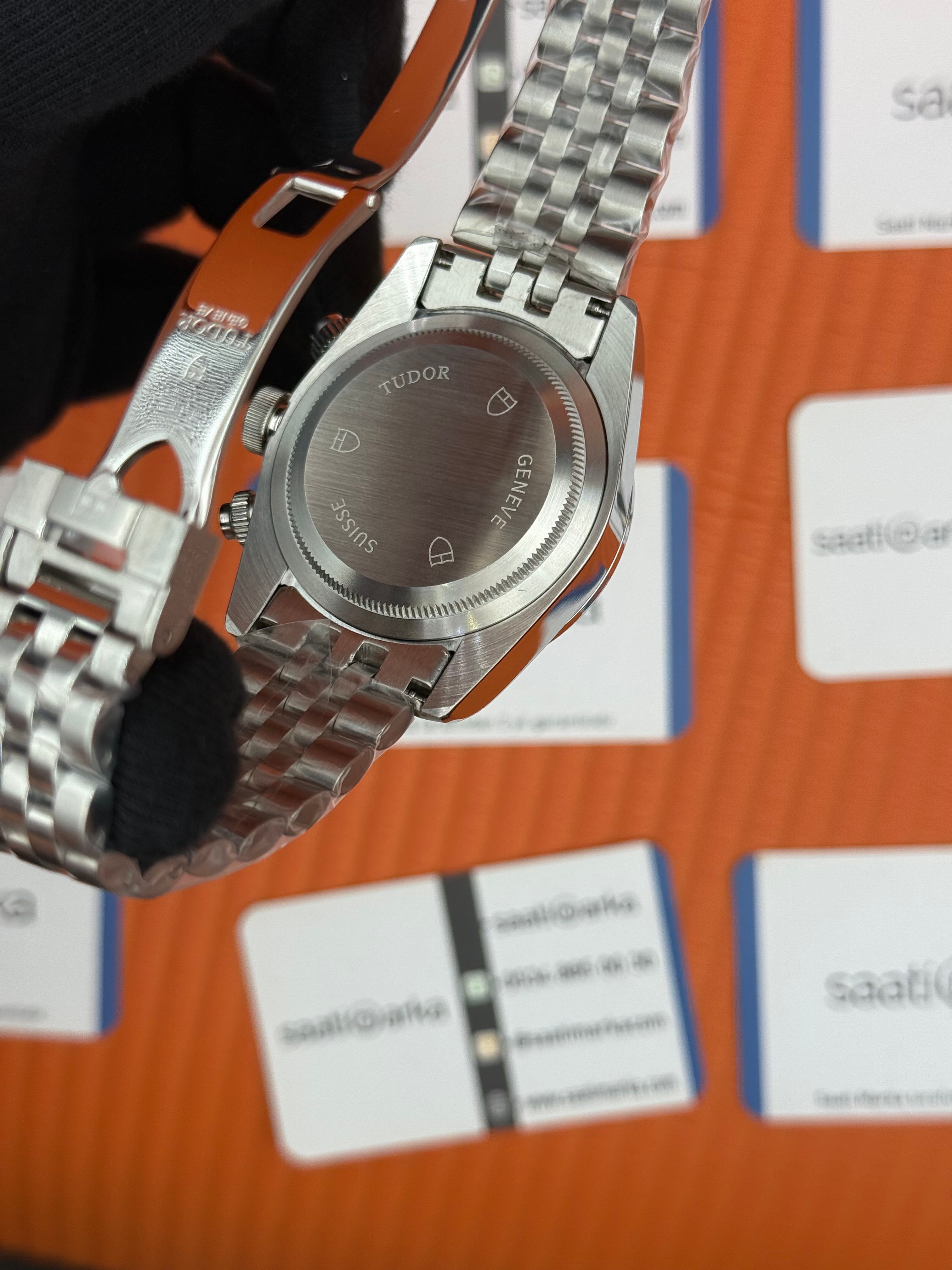 TUDOR black bay flamingo miami pink kadran silver jubilee kordon 41mm erkek kol saati