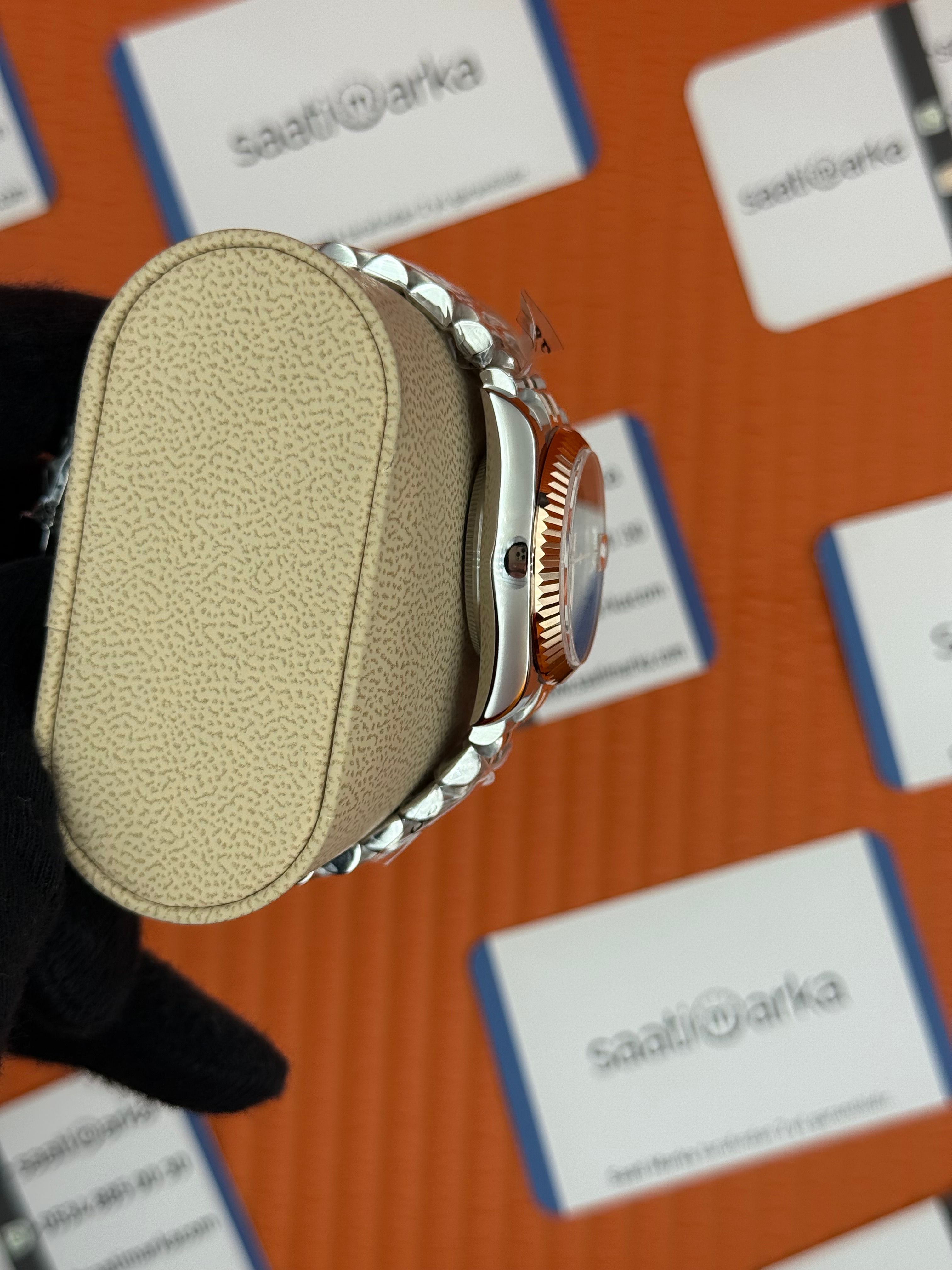 ROELX datejust 31mm roma rakamlı kadran rose silver jubilee kordon