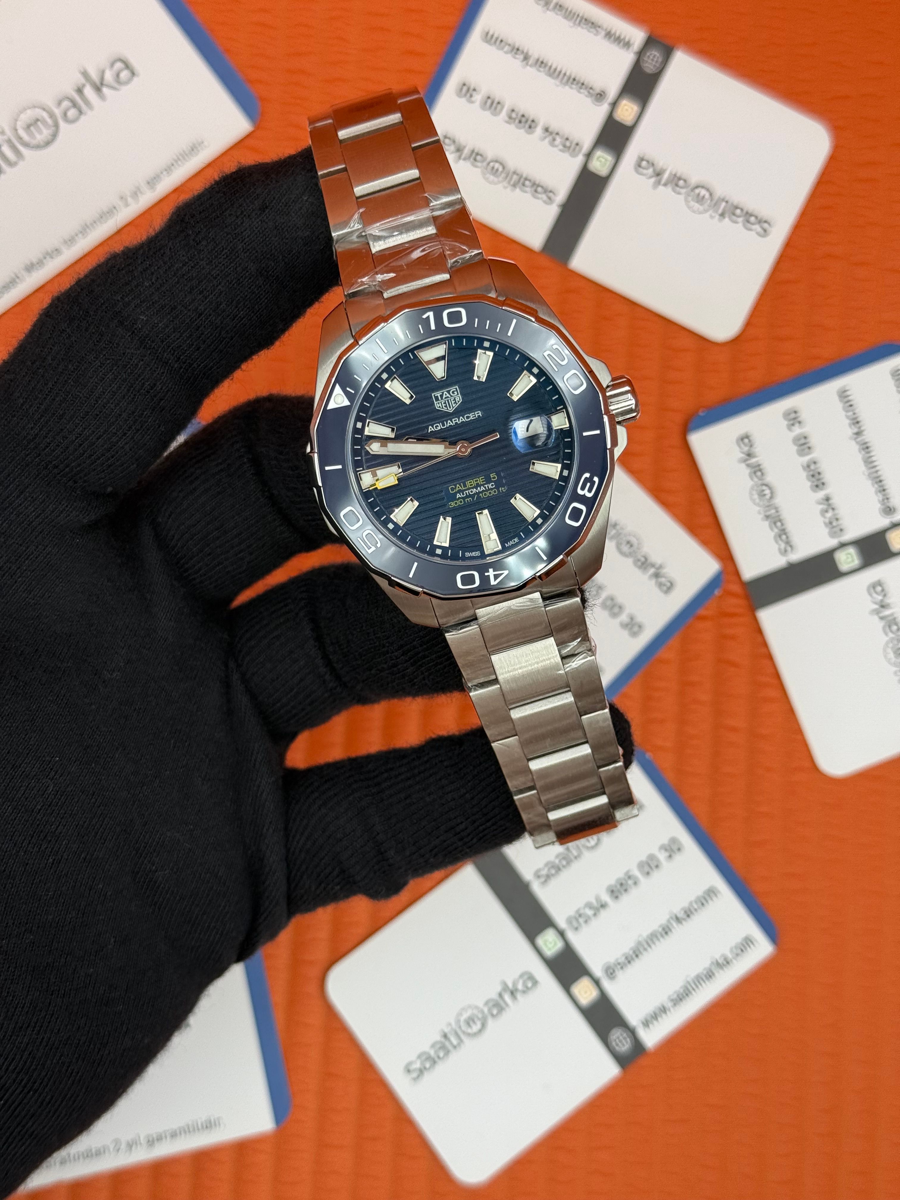 TAGHEUER GALİBRE 5 AQUARACER MAVİ KADRAN MAVİ BEZEL