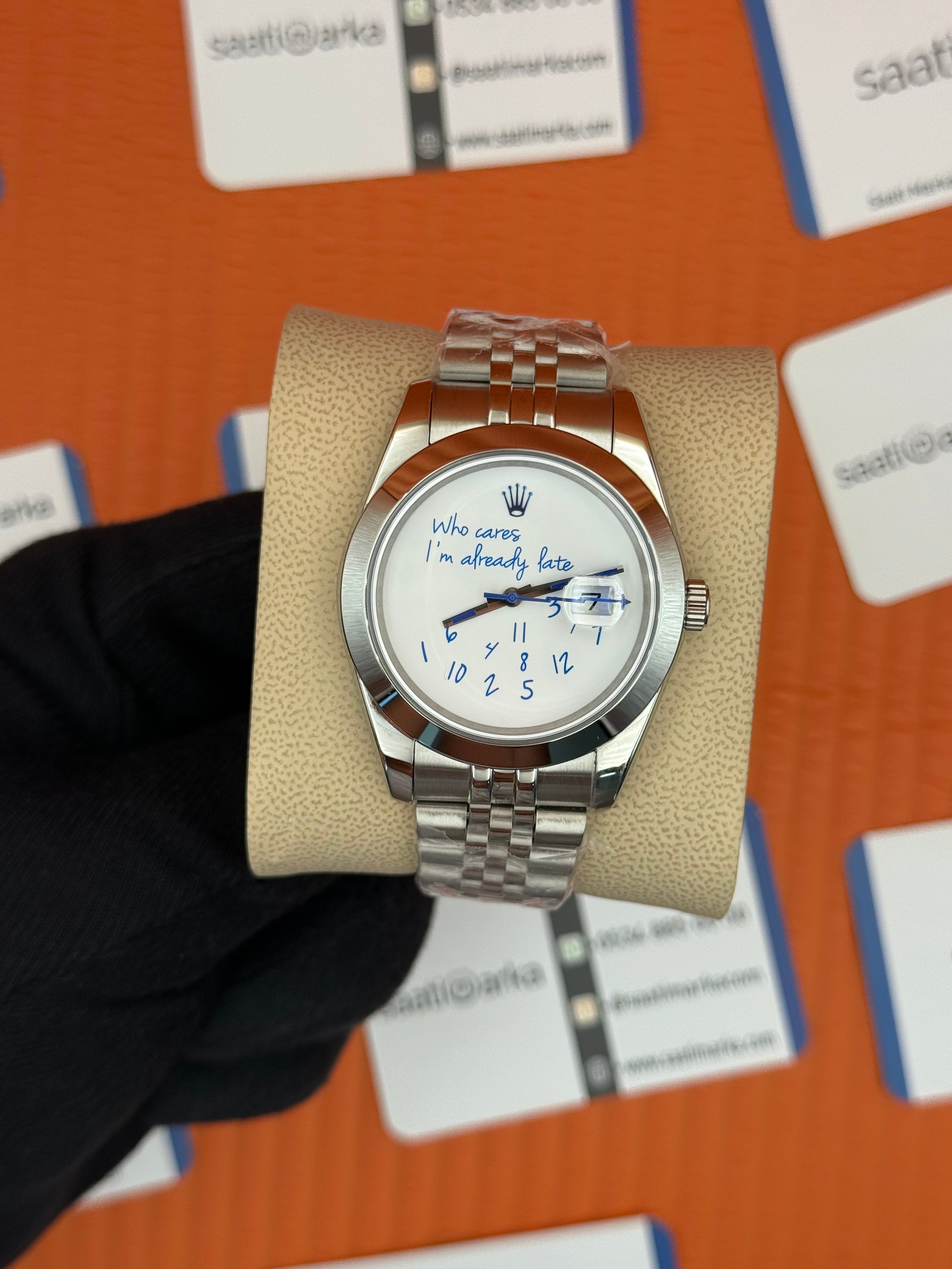 ROLEX Who cares white dial silver jubilee kordon