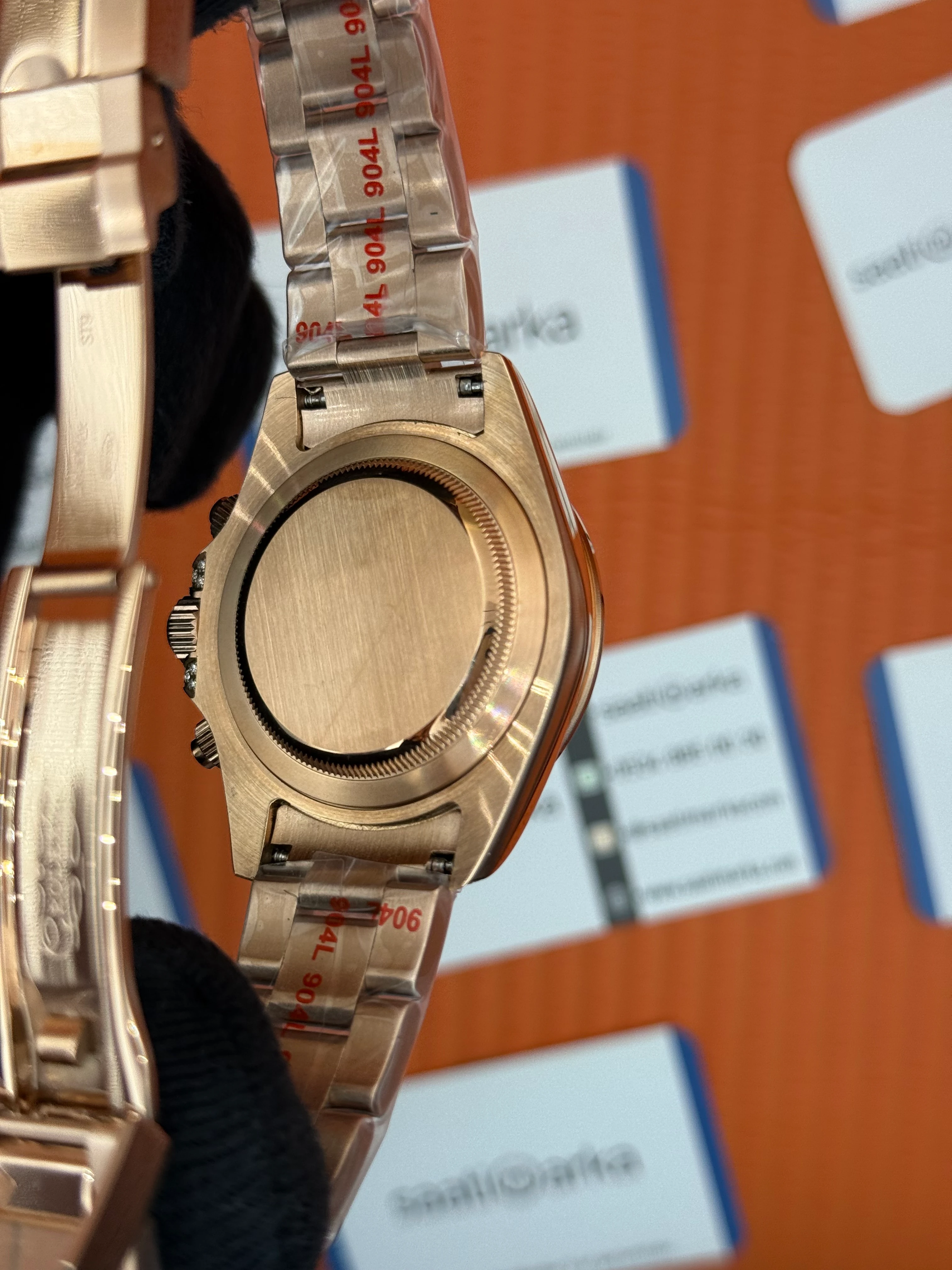 ROLEX Daytona rainbow bşack dial rose kasa-kordon