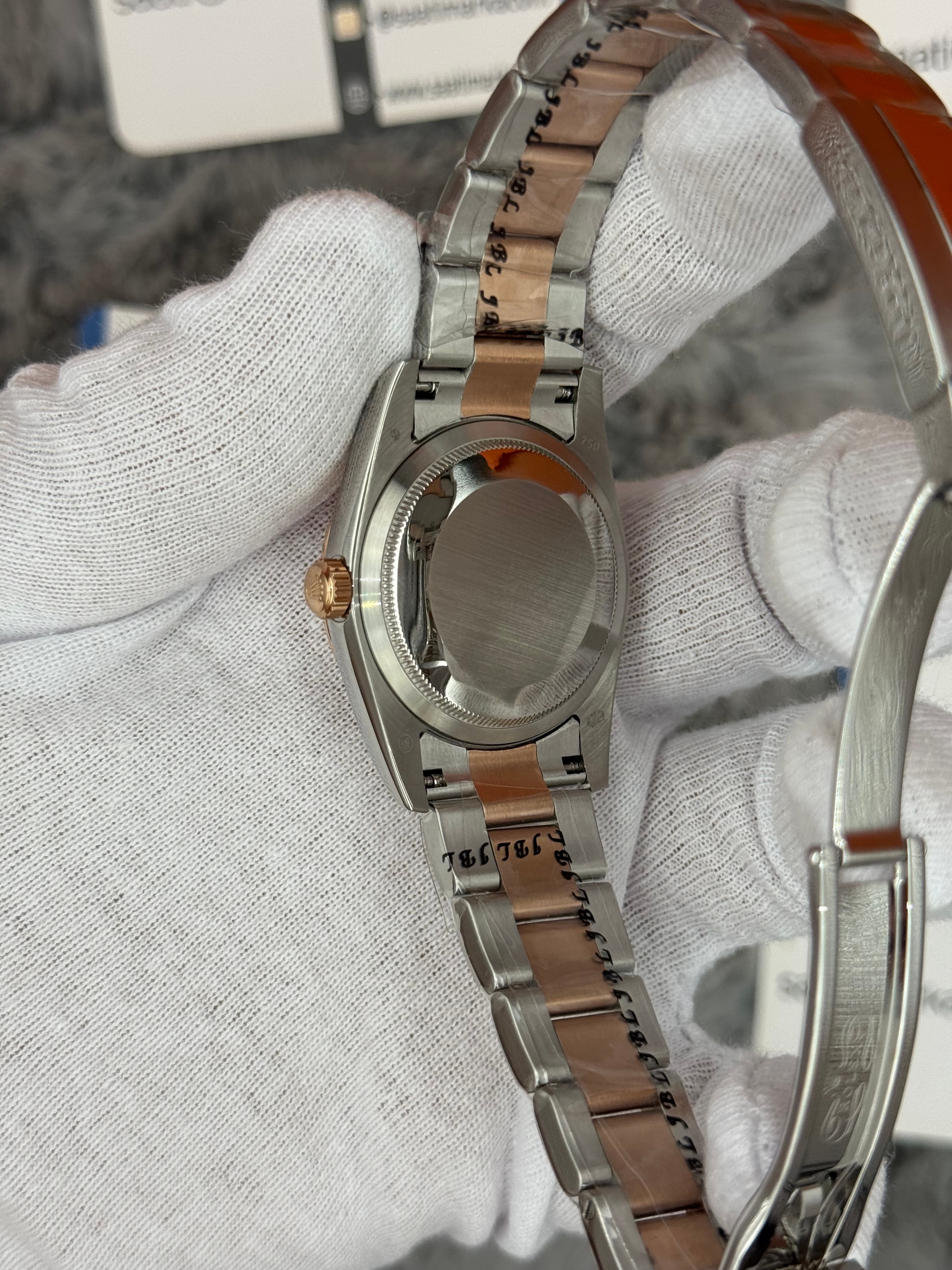 ROLEX datejust 36mm rose kadran silver kasa rose silver oyster kordon 