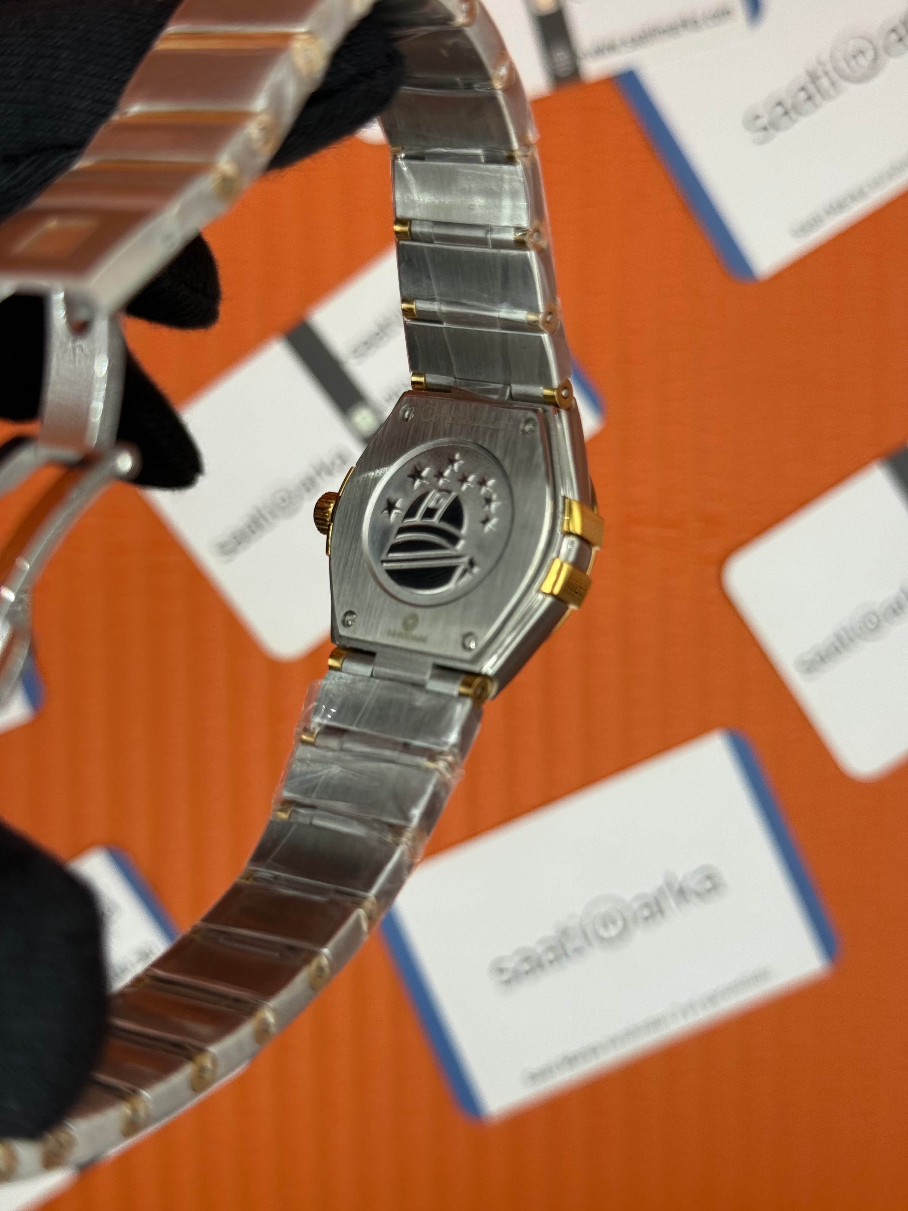 OMEGA constellation beyaz kadran gol silver kasa kordon kadın kol saati