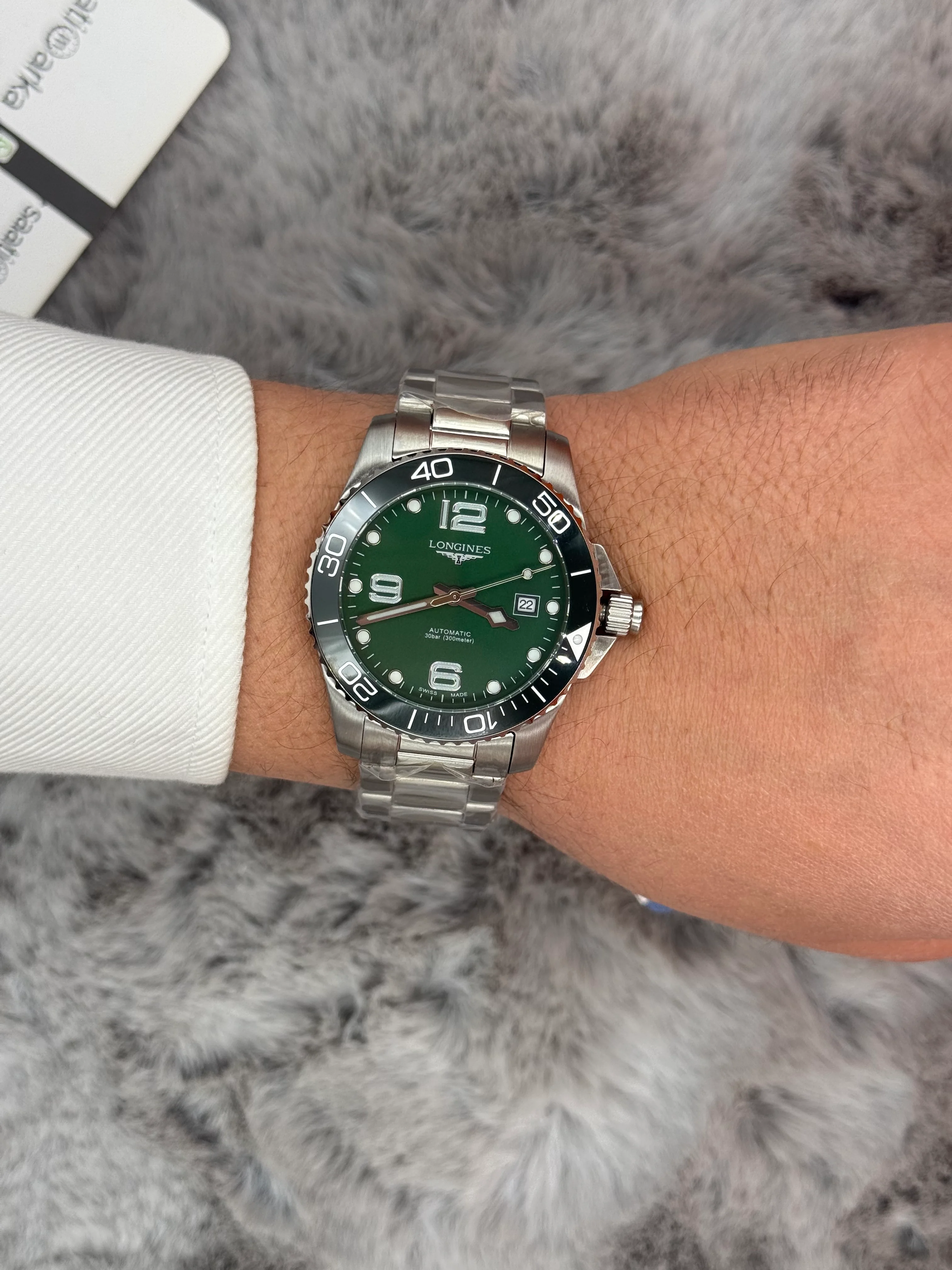 LONGINES HYDROCONQUEST 41MM YEŞİL KADRAN SİLVER KASA KORDON