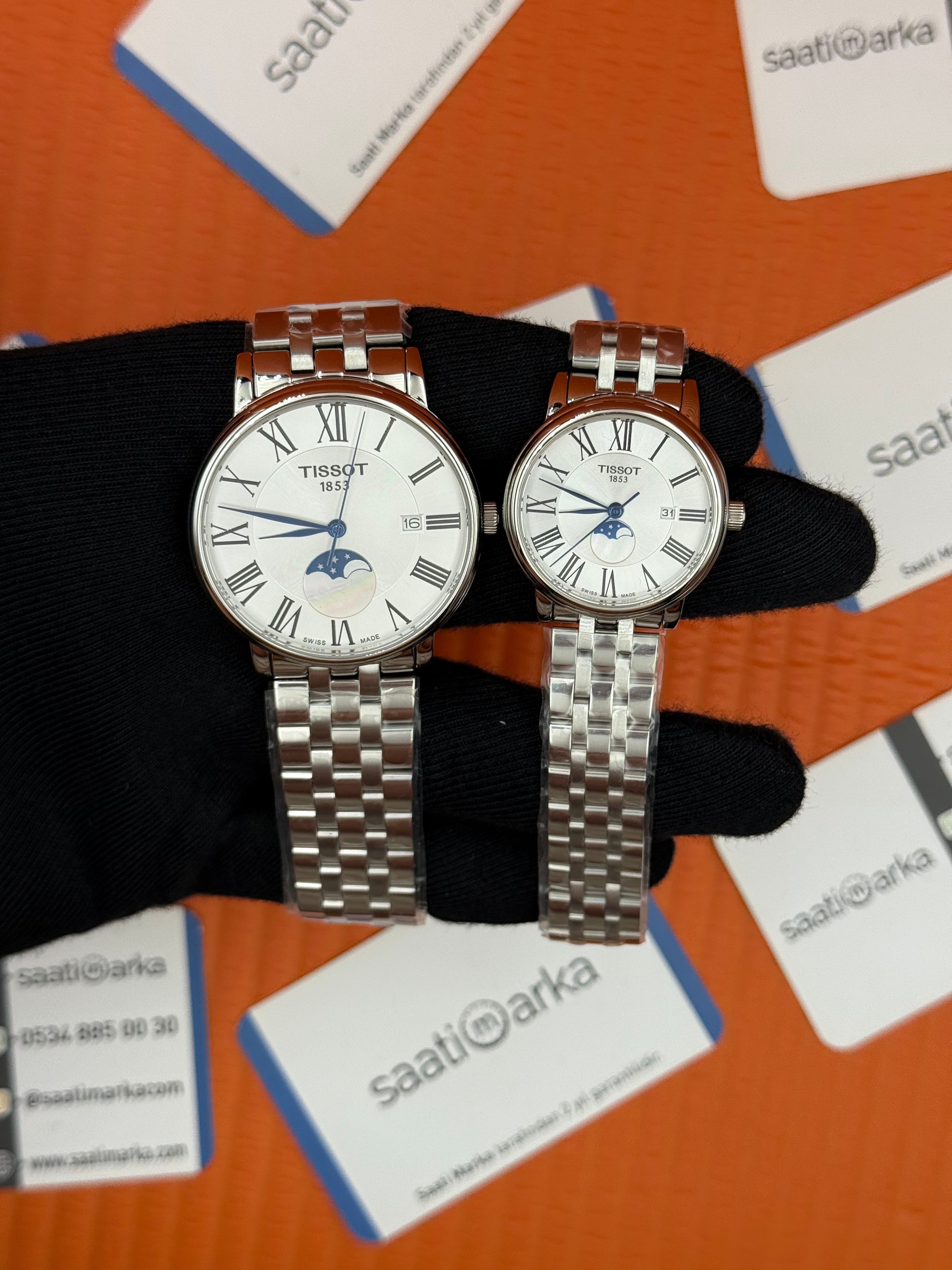 TISSOT ÇİFT KOMBİNİ carson premium gent moonphase