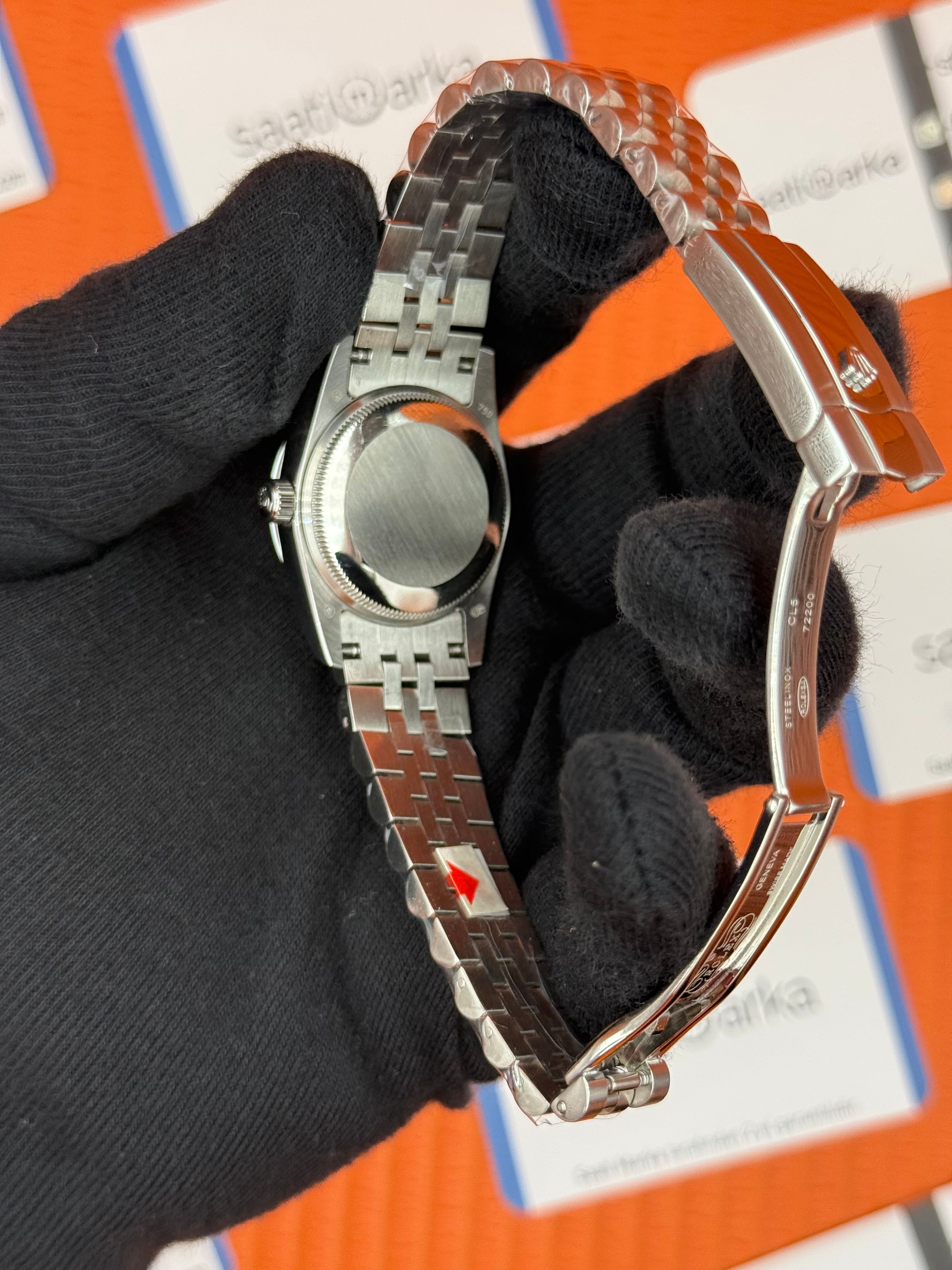 ROLEX datejust 31mm mavi roma rakamlı kadran silver jubilee kordon