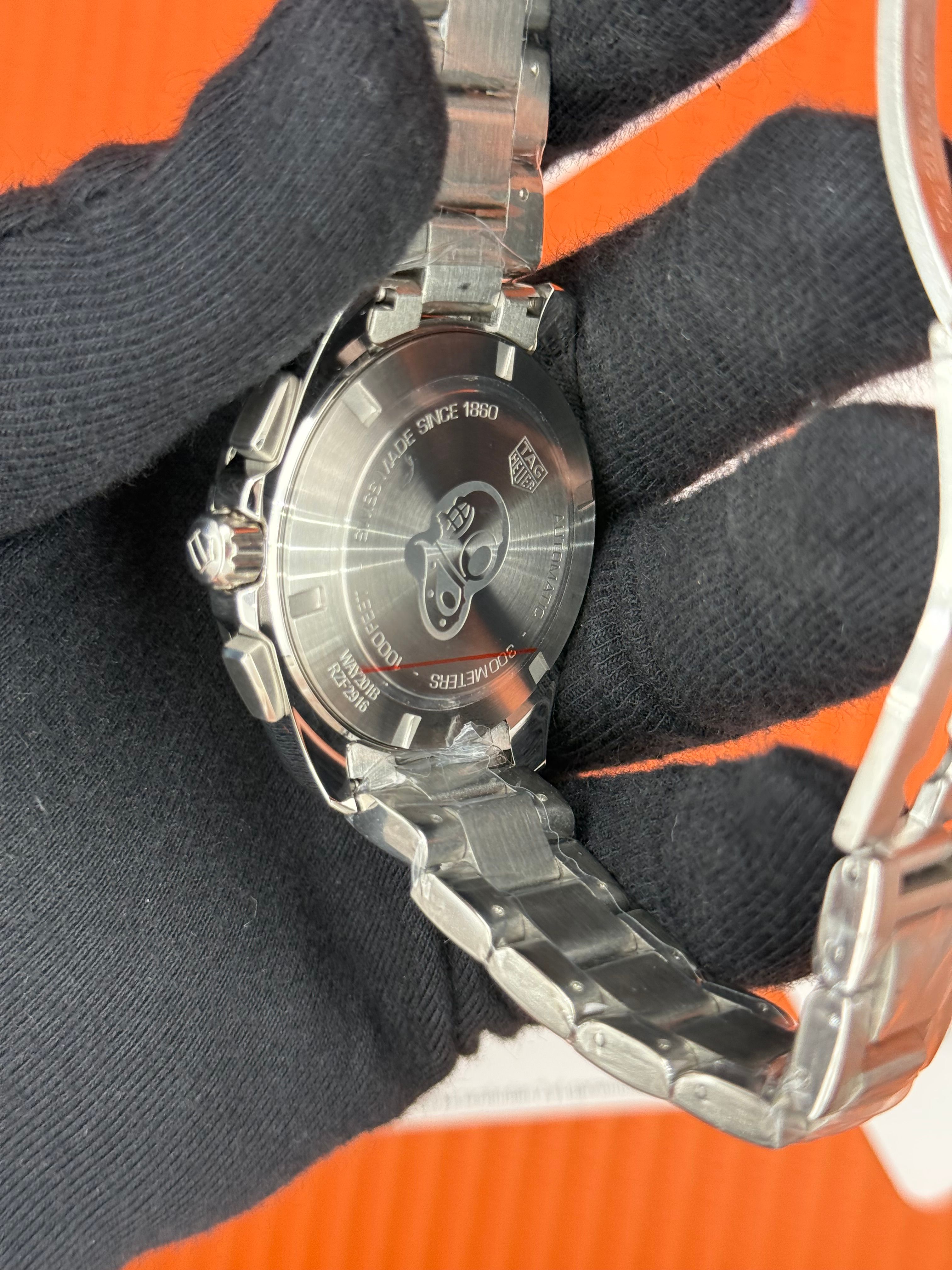 TAGHEUER GALİBRE 16 AQUARACER BEYAZ KADRAN SİYAH BEZEL 