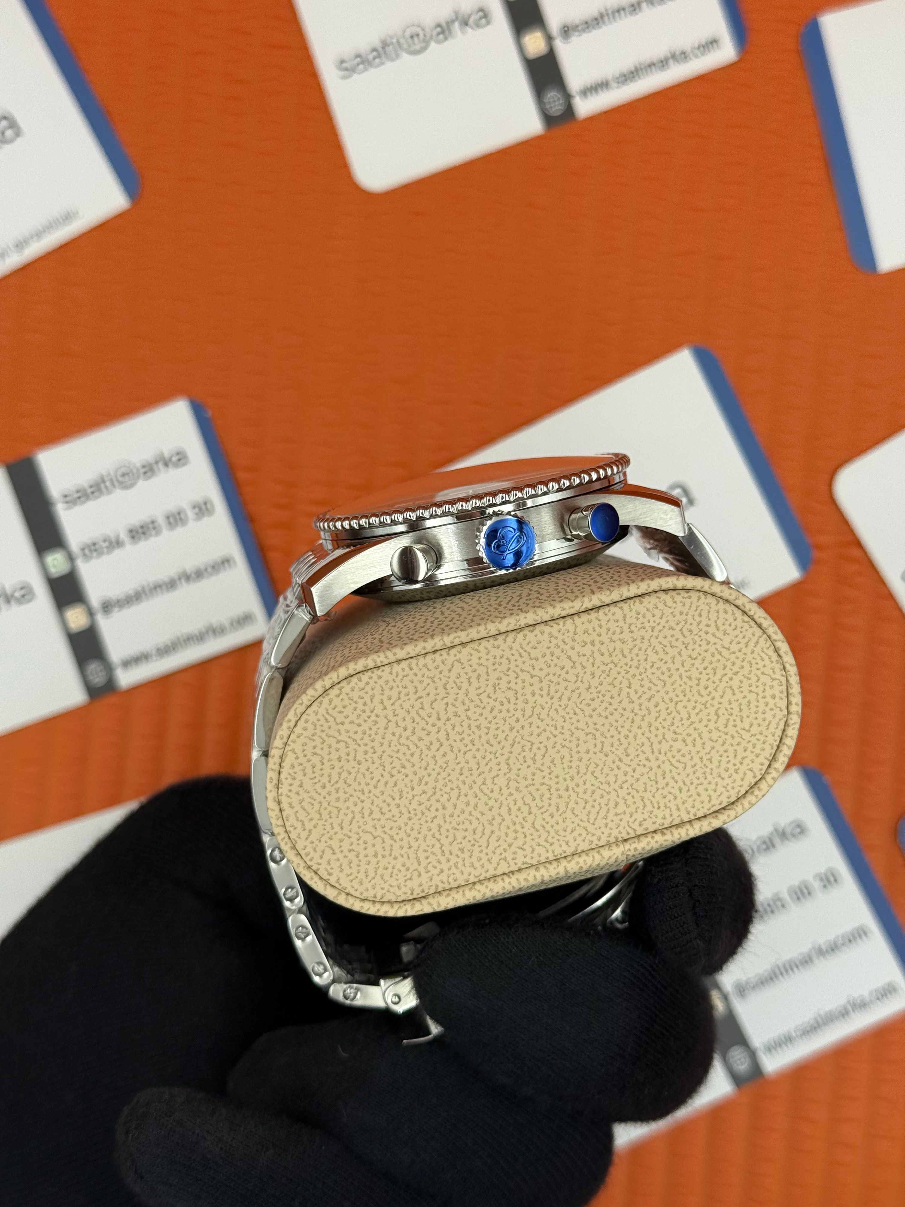 BREITLING Navitimer beyaz kadran silver kasa-kordon