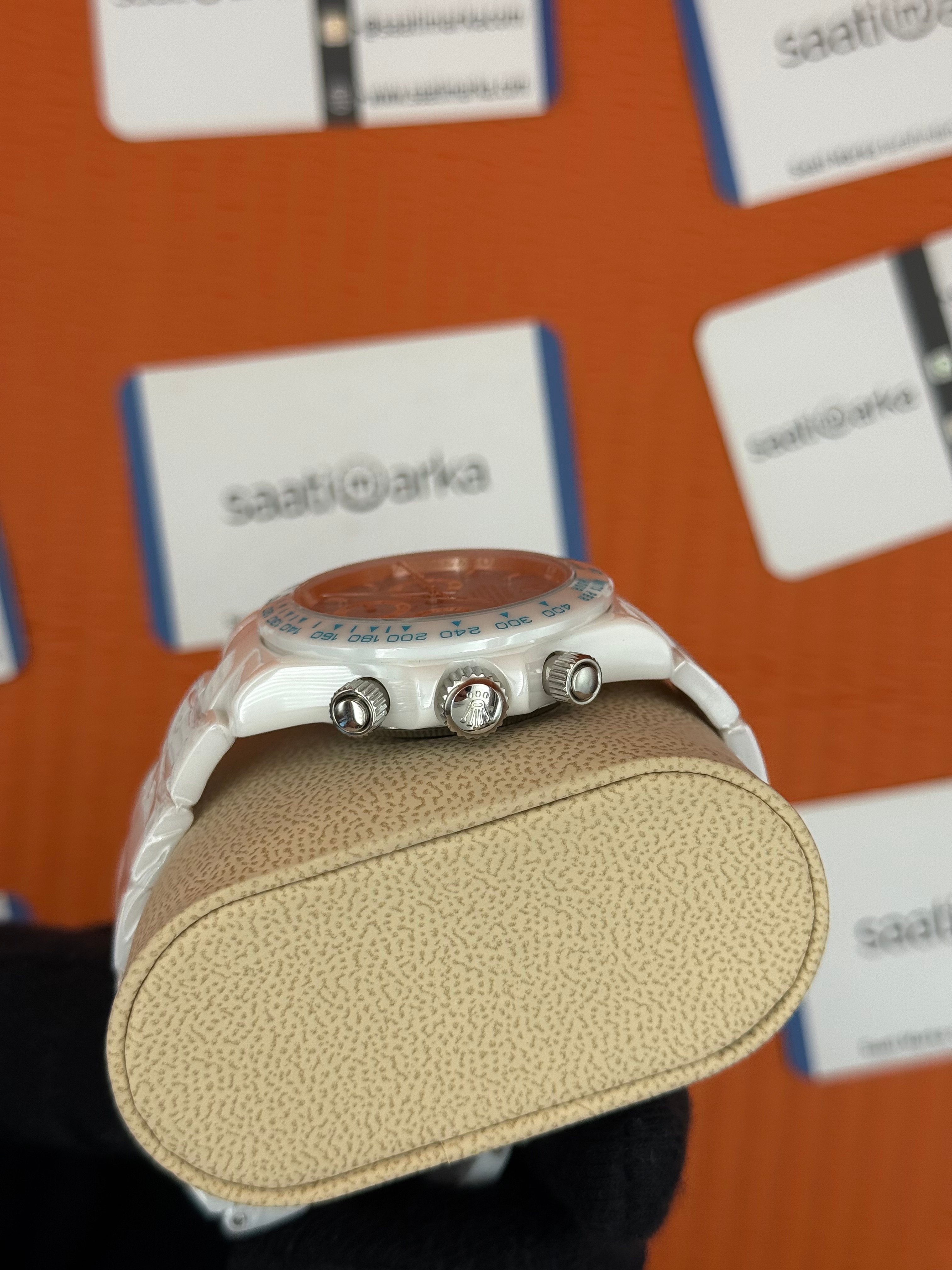 ROLEX Daytona turguoise dial SERAMİK kasa-kordon
