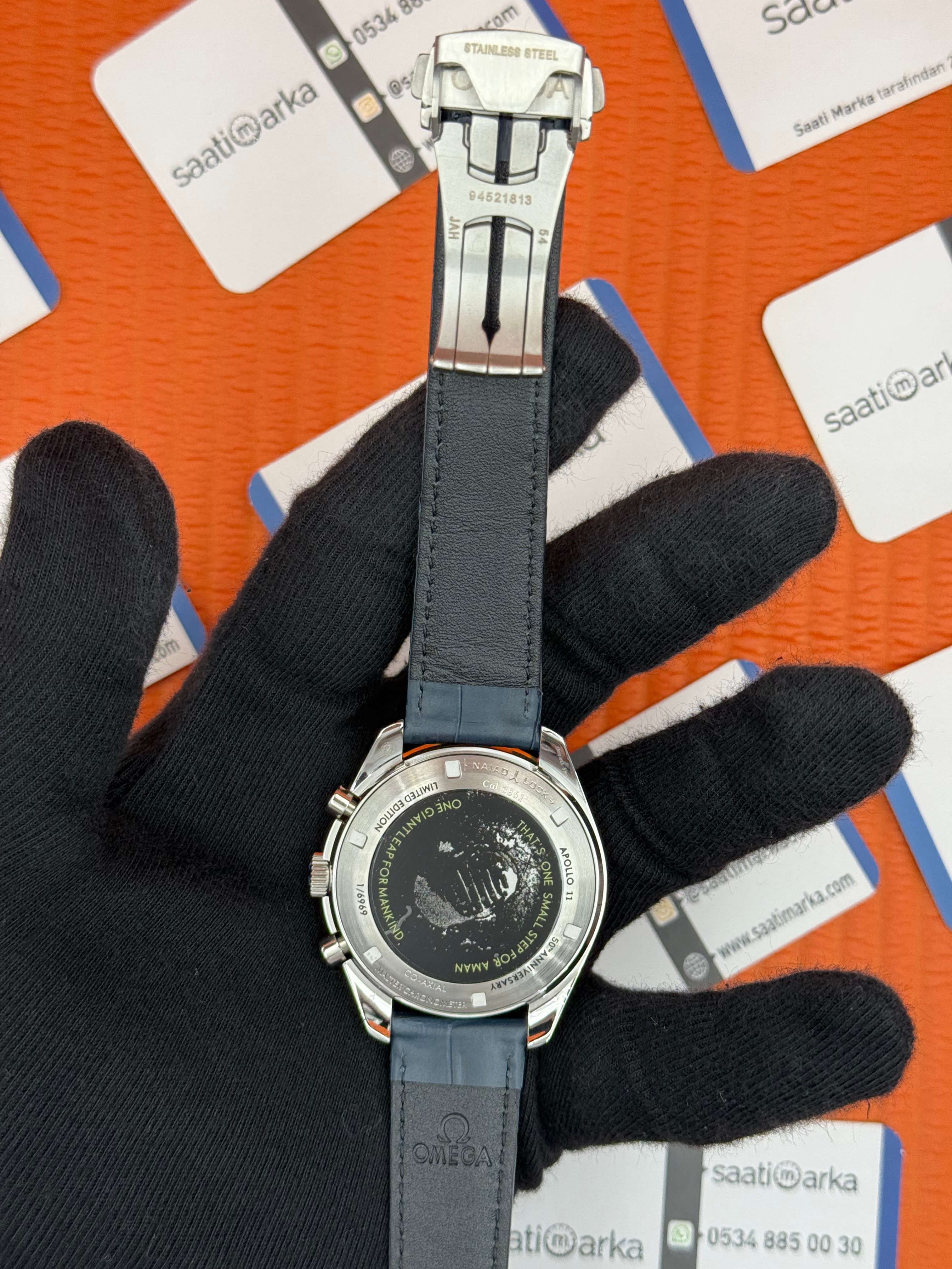 OMEGA SPEEDMASTER LACİVERT KORDON LACİVERT KADRAN