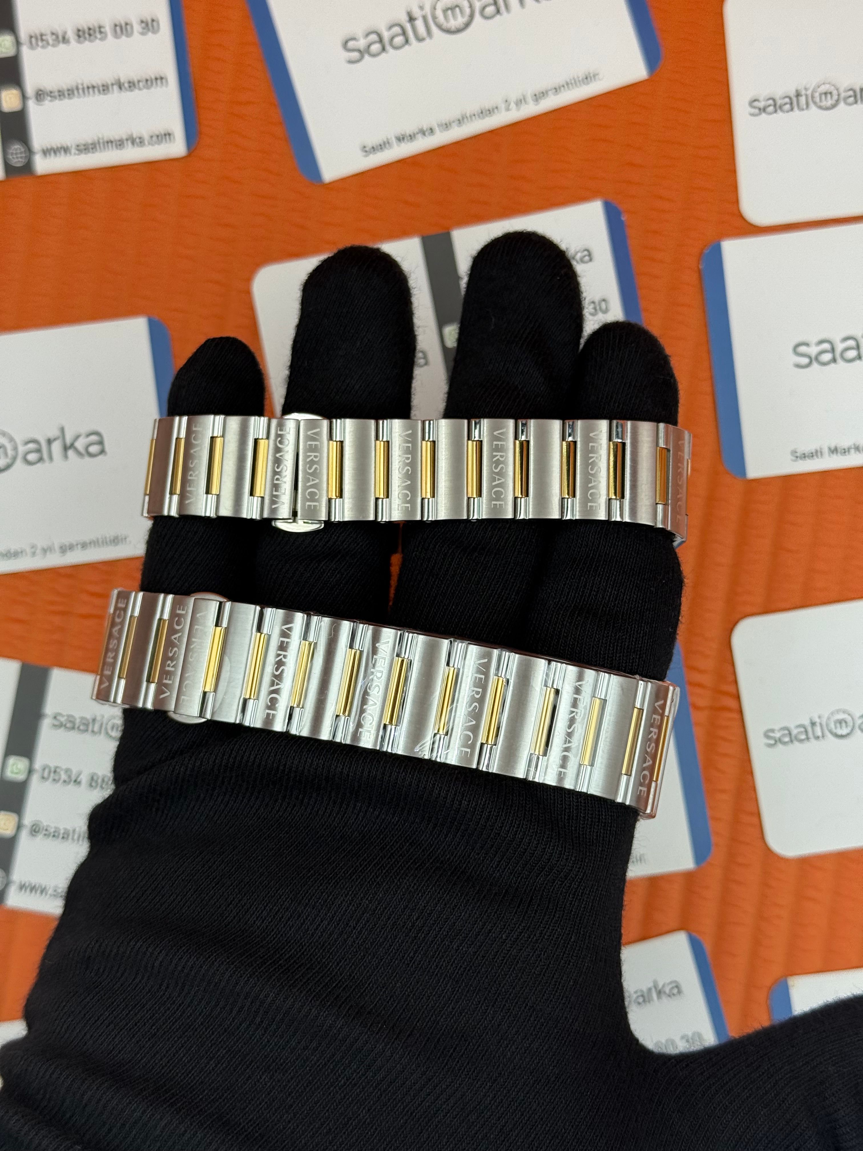 VERSACE çift kombini kadın 35mm erkek 43mm