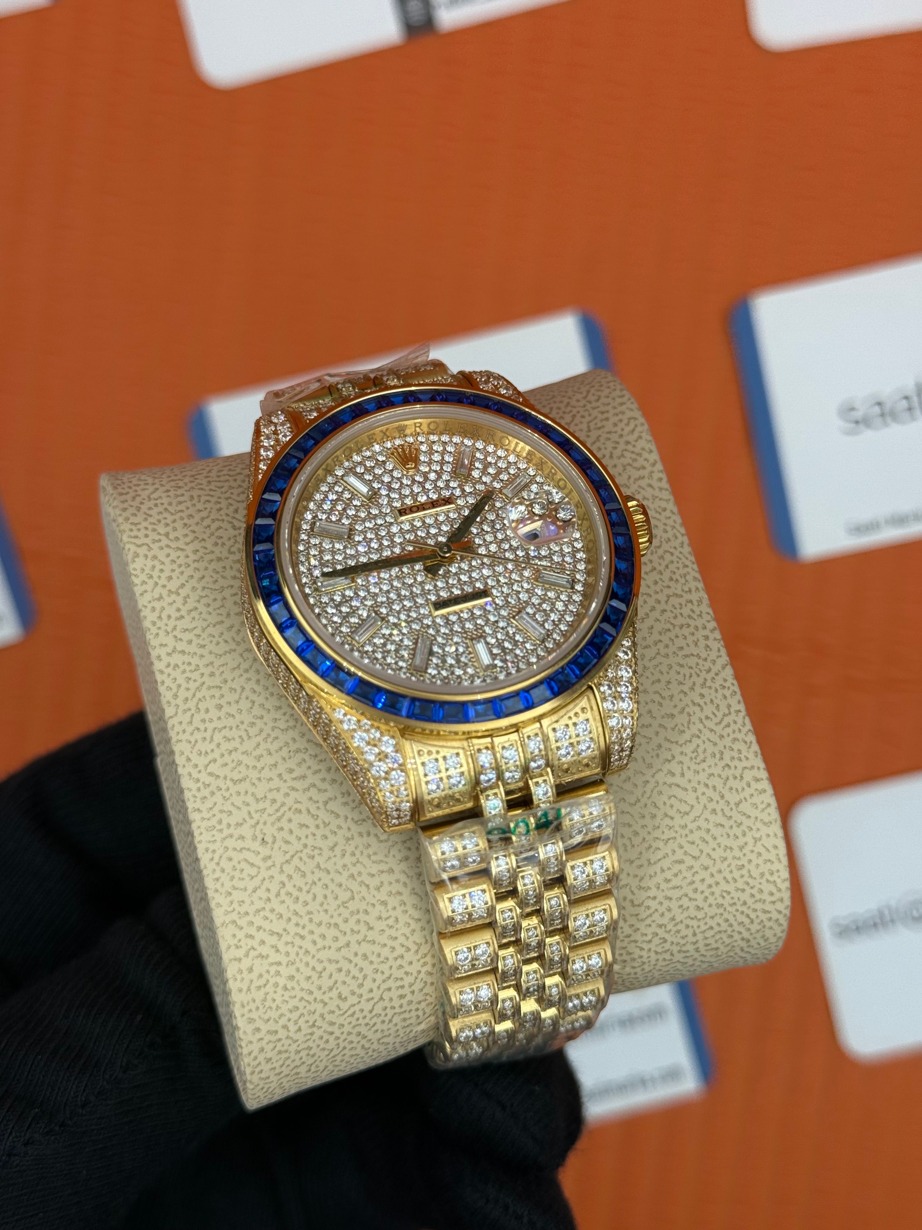ROLEX Datejust full diamond 41mm gold