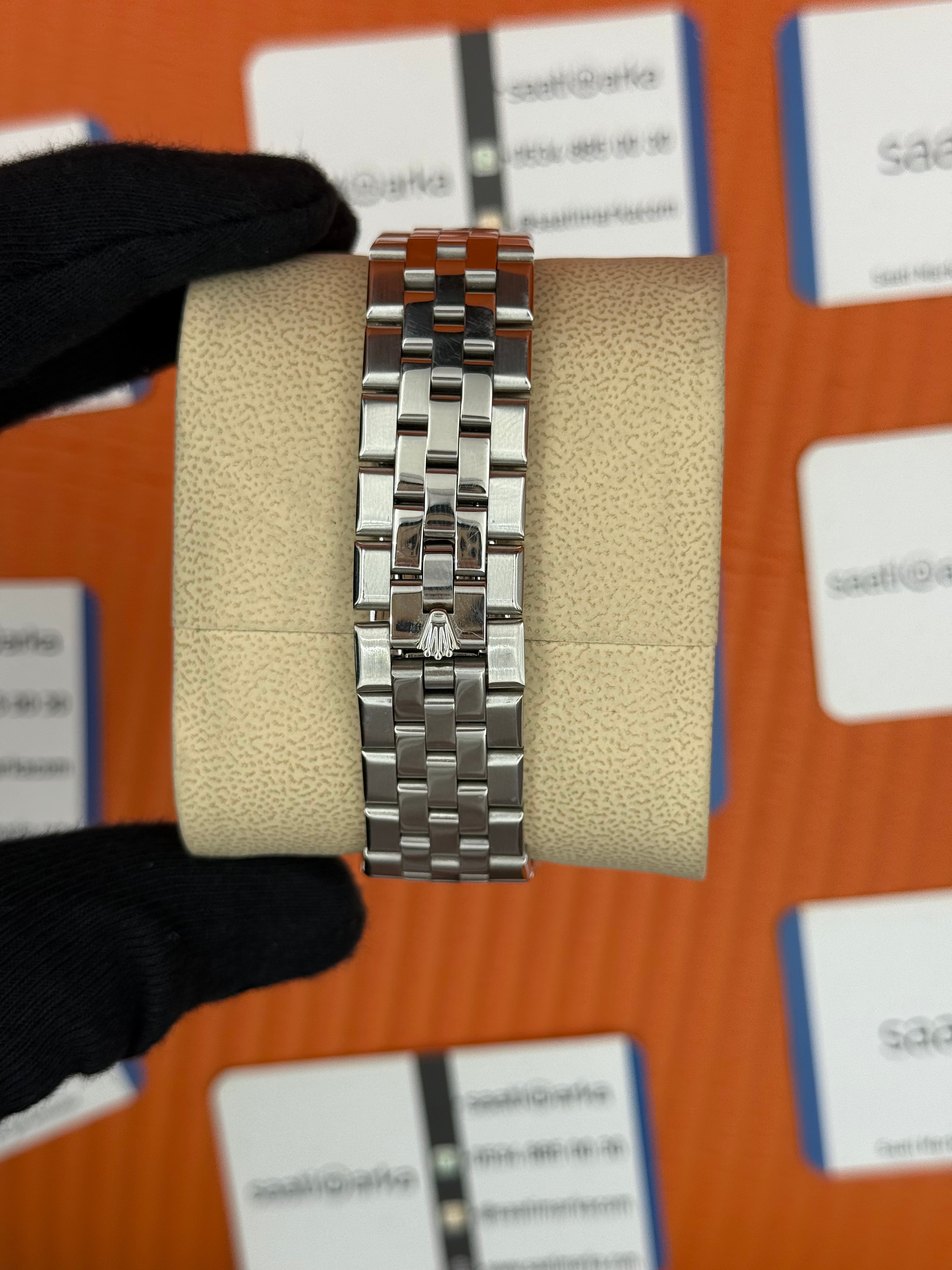 ROLEX land dweller 40mm gri kadran silver kasa kordon oystersteel erkek kol saati