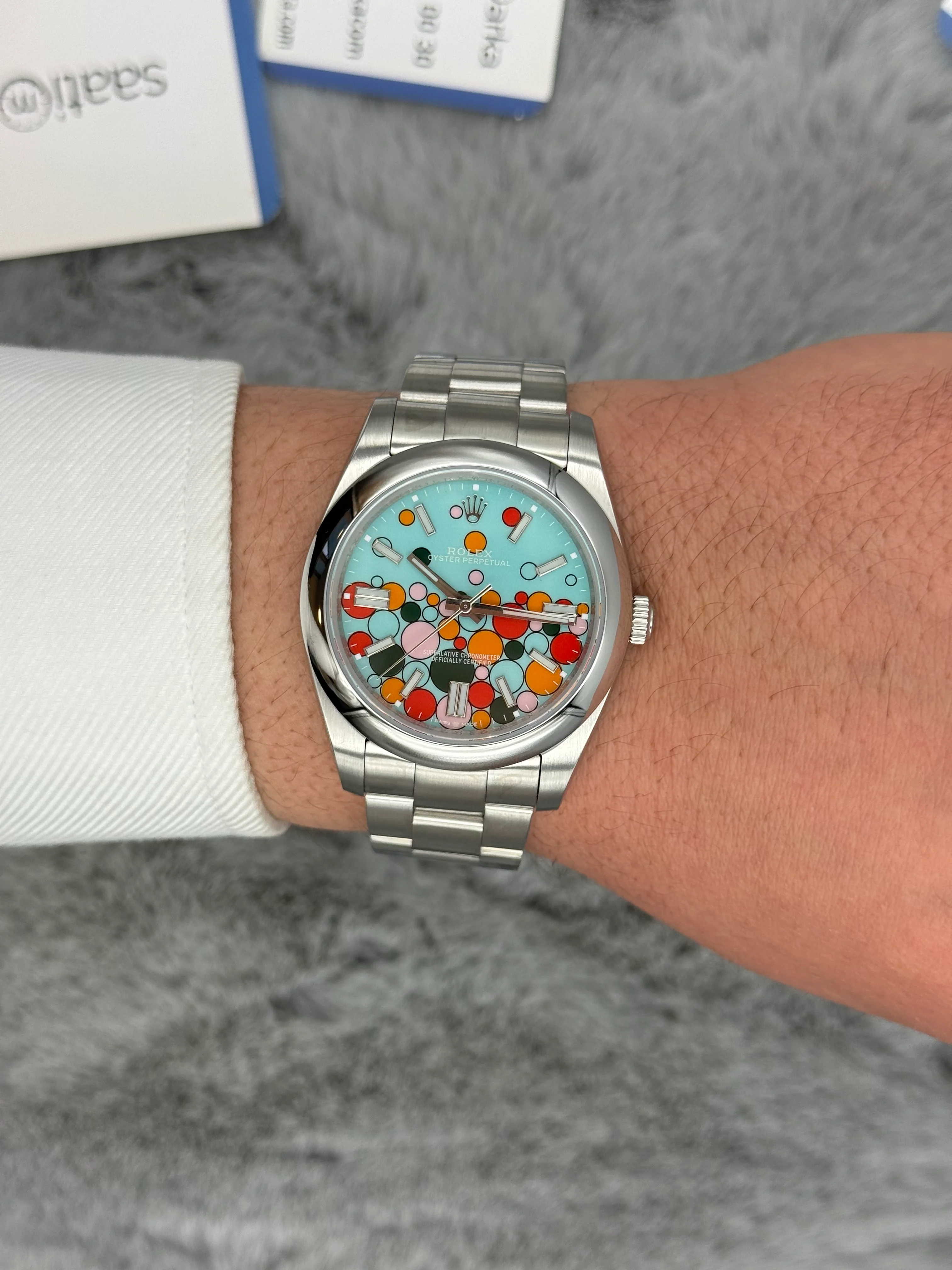 Rela＊pono様オーダー ROLEX oyster perpetual celebration kadran silver kasa kordon erkek
