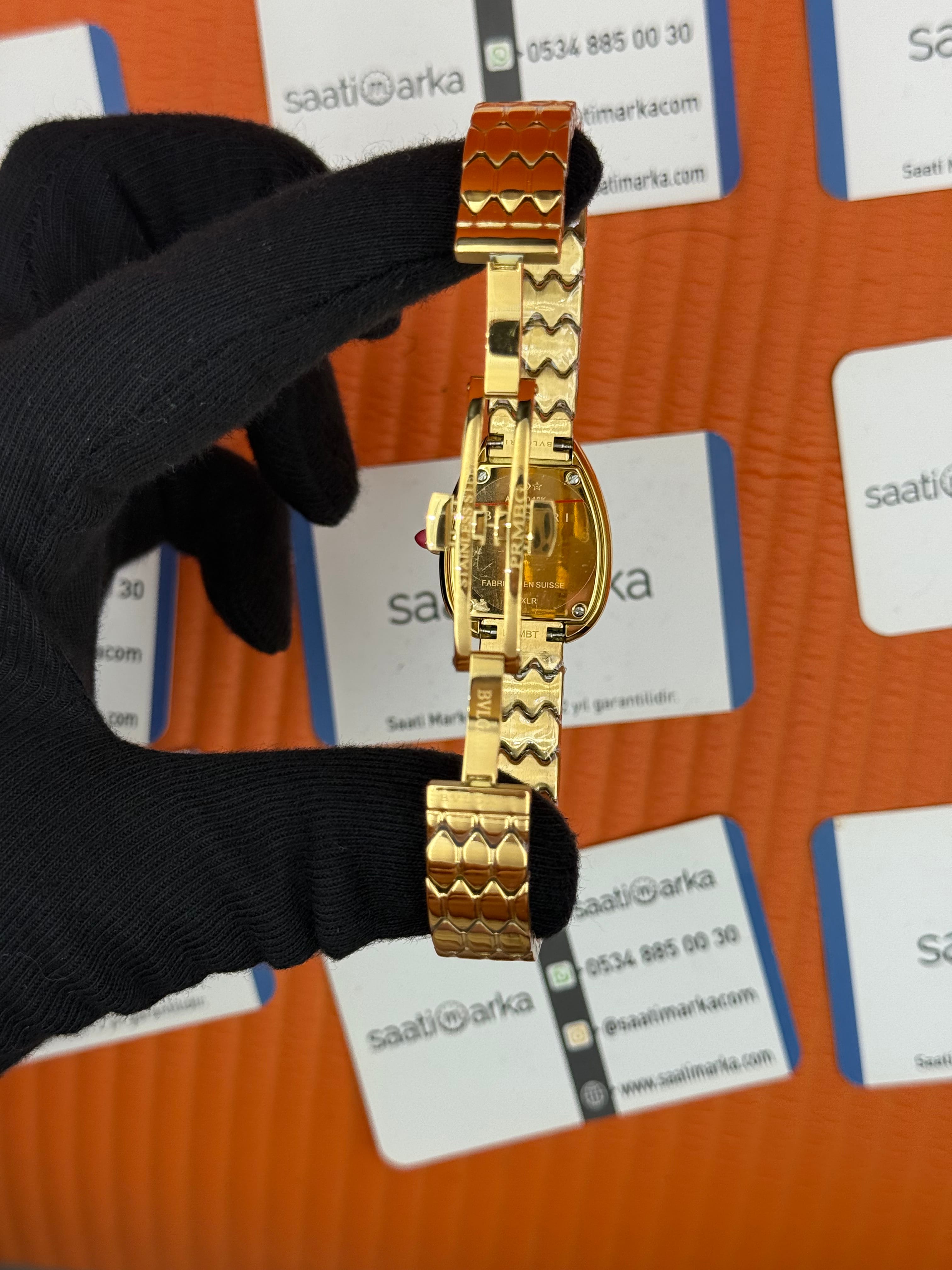 BVLGARİ serpenti seduttori yeşil kadran gold kasa kordon kadın kol saati