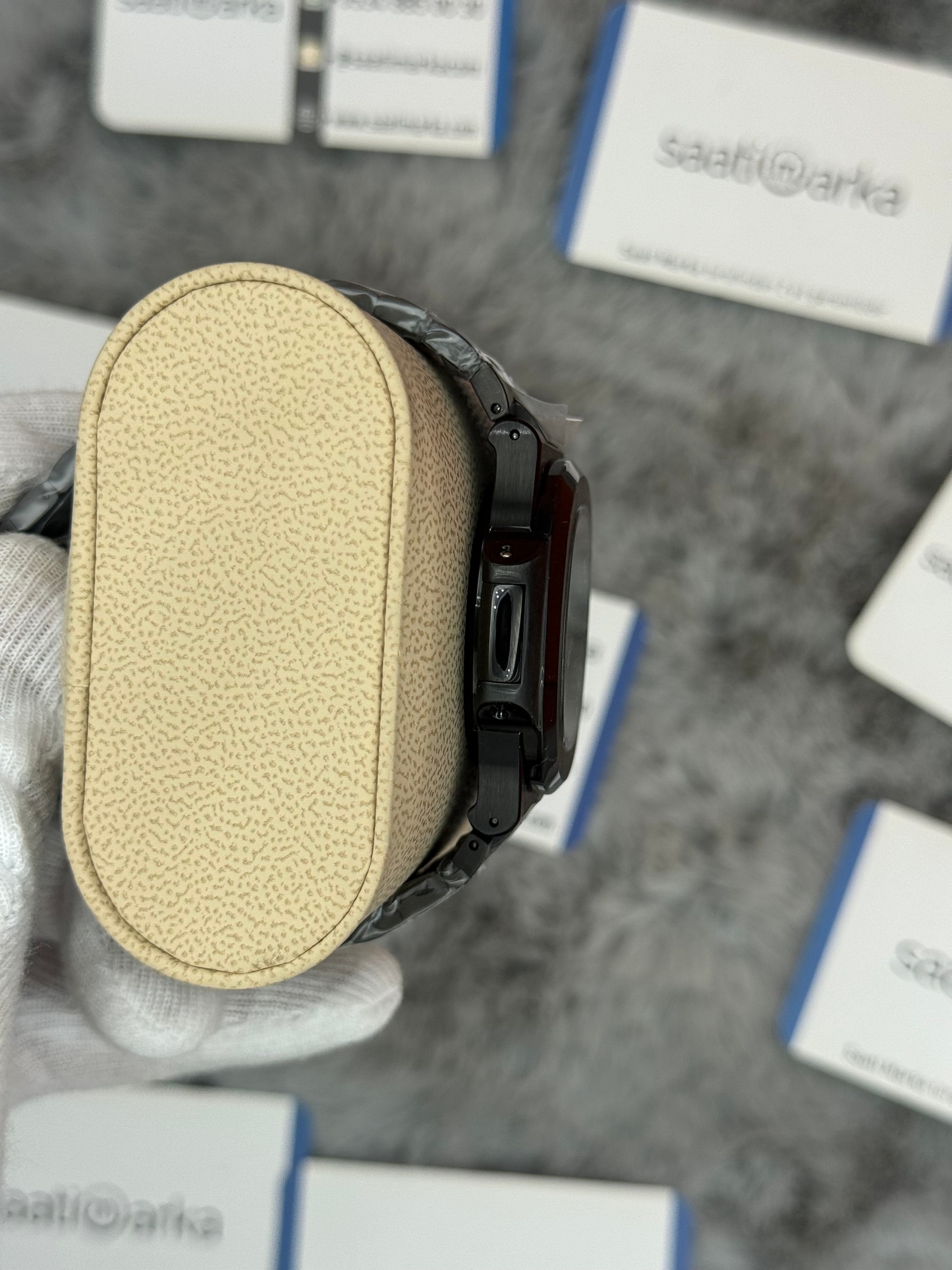 PATEK PHİLİPPE nautilus moontphase 5712 turkuaz kadran siyah kasa kordon 40mm erkek kol saati