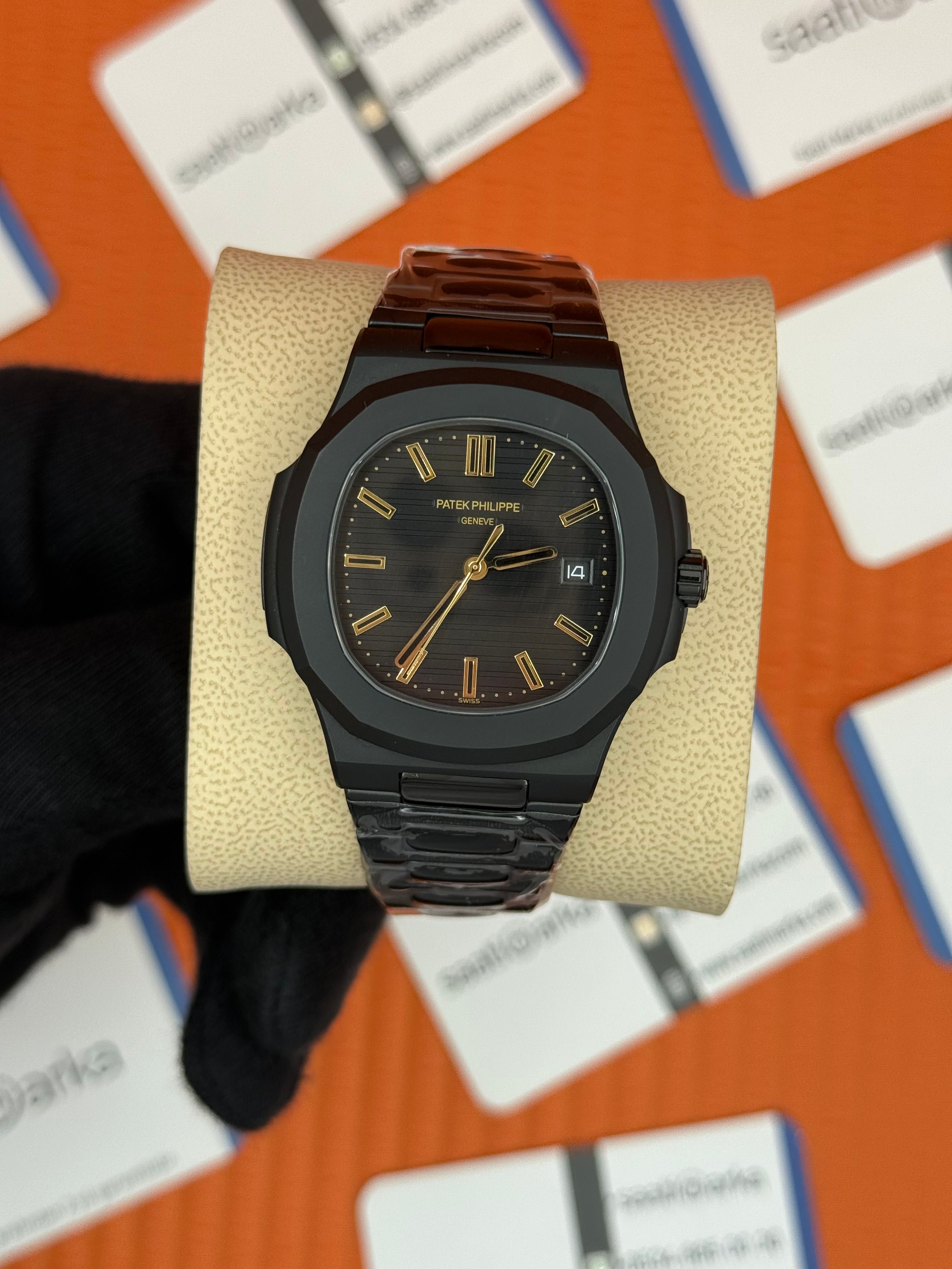 PATEK PHILIPPE NAUTİLUS FULL SİYAH GOLD İNDEX 40MM 