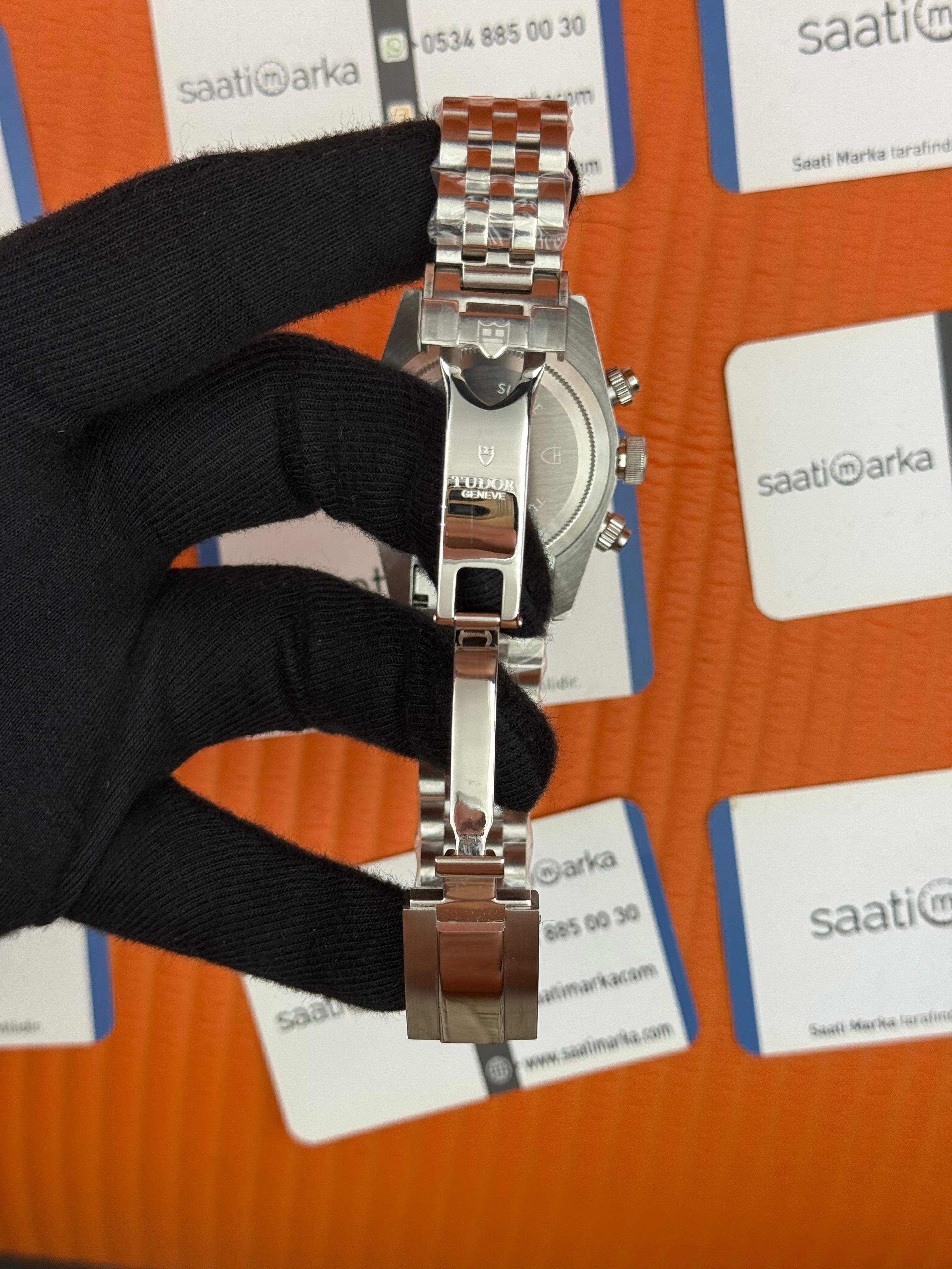 TUDOR black bay flamingo miami pink kadran silver jubilee kordon 41mm erkek kol saati