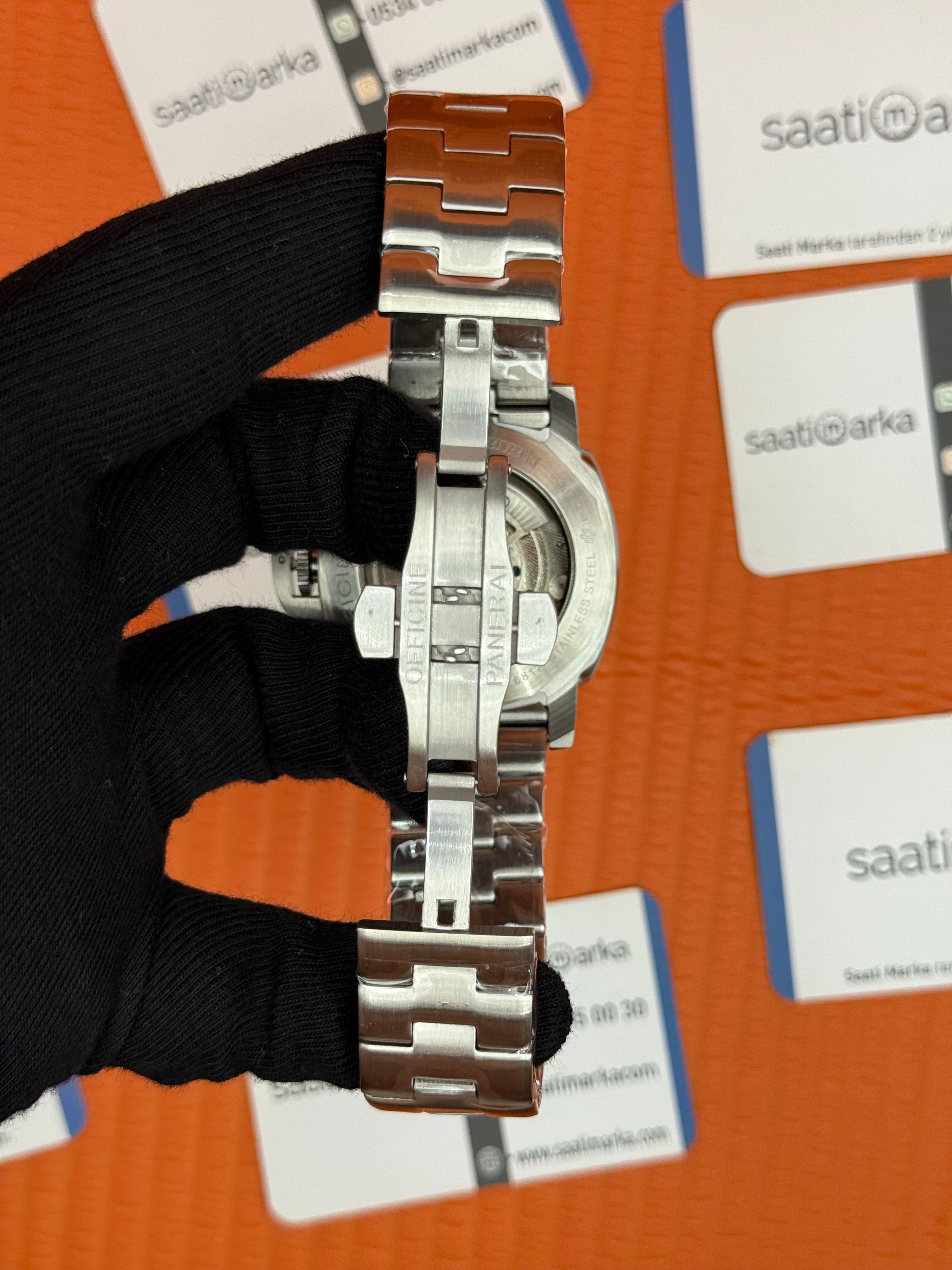 PANERAI marina çelik kasa kordon siyah kadran 
