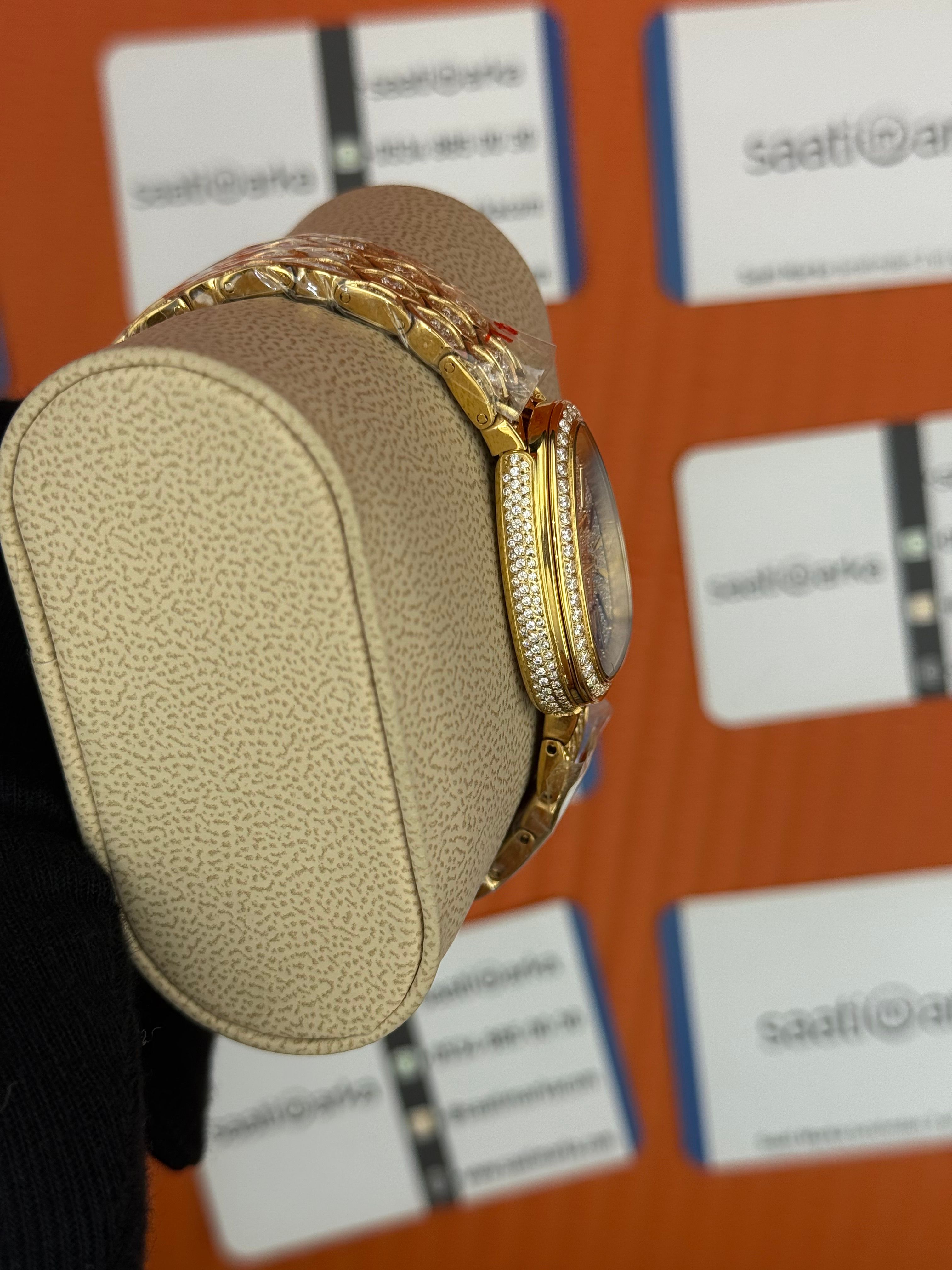 BVLGARİ serpenti seduttori full diamond gold kasa kordon kadın kol saati
