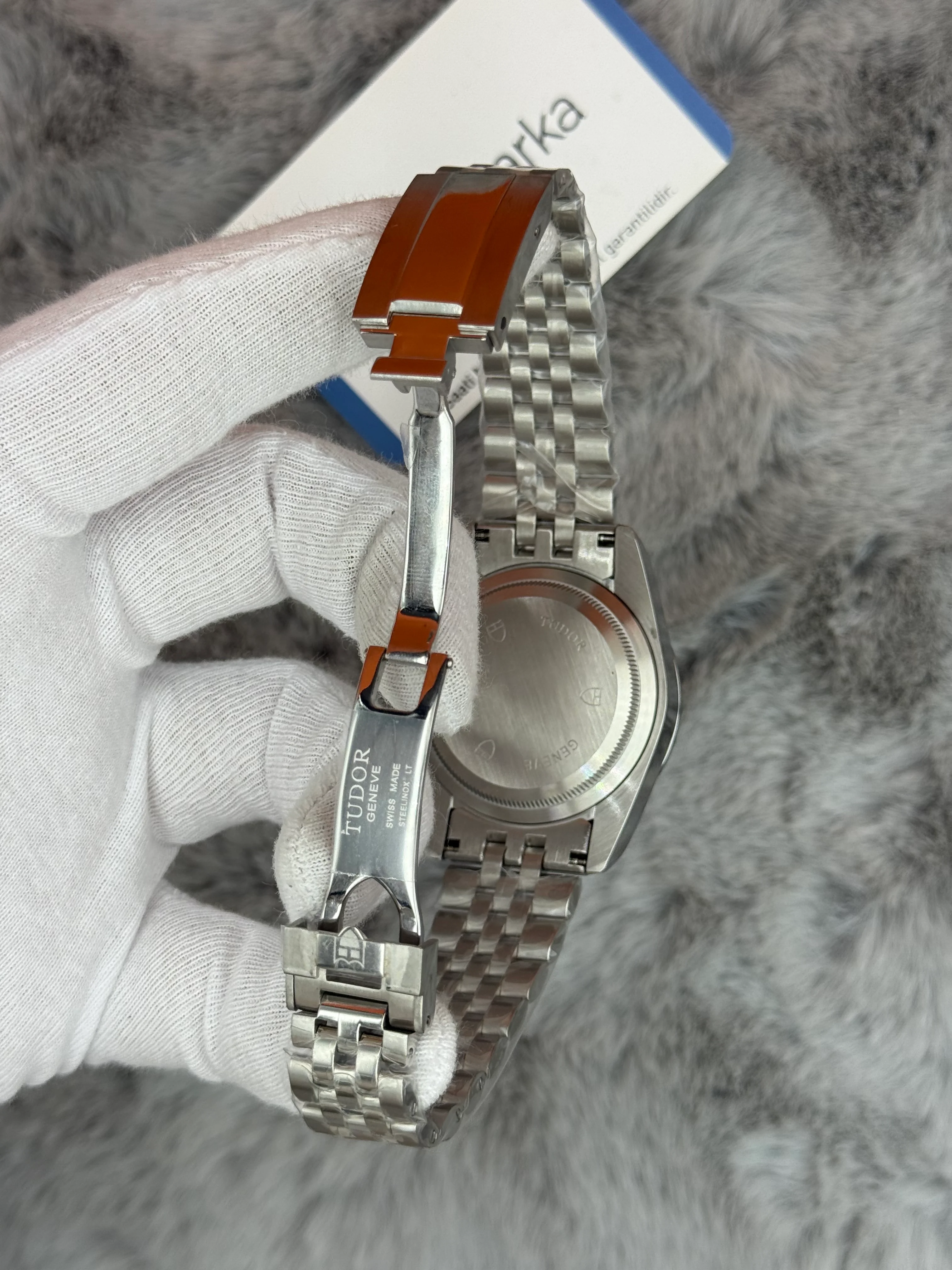 TUDOR black bay flamingo blue turkuaz kadran silver jubilee kordon