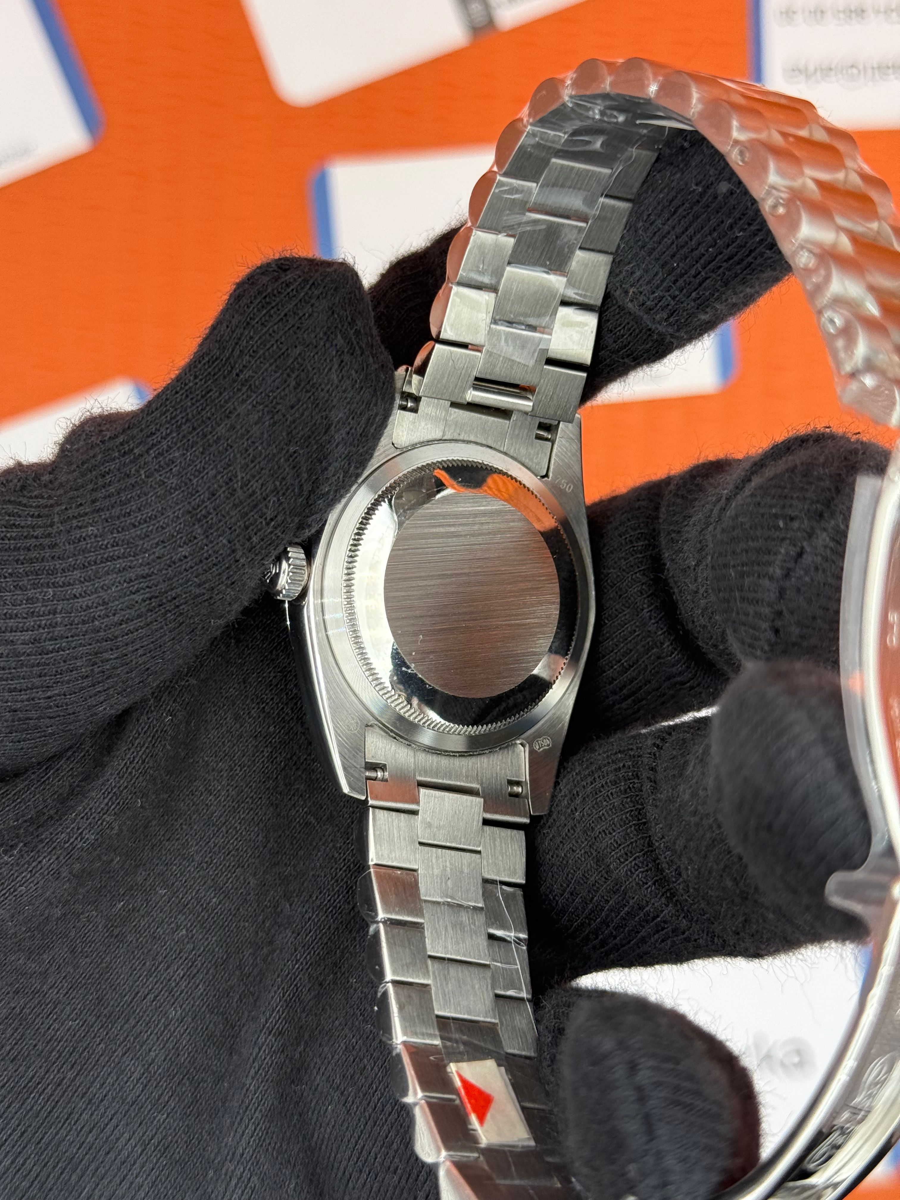 ROLEX day date 36mm gri kadran silver president kordon