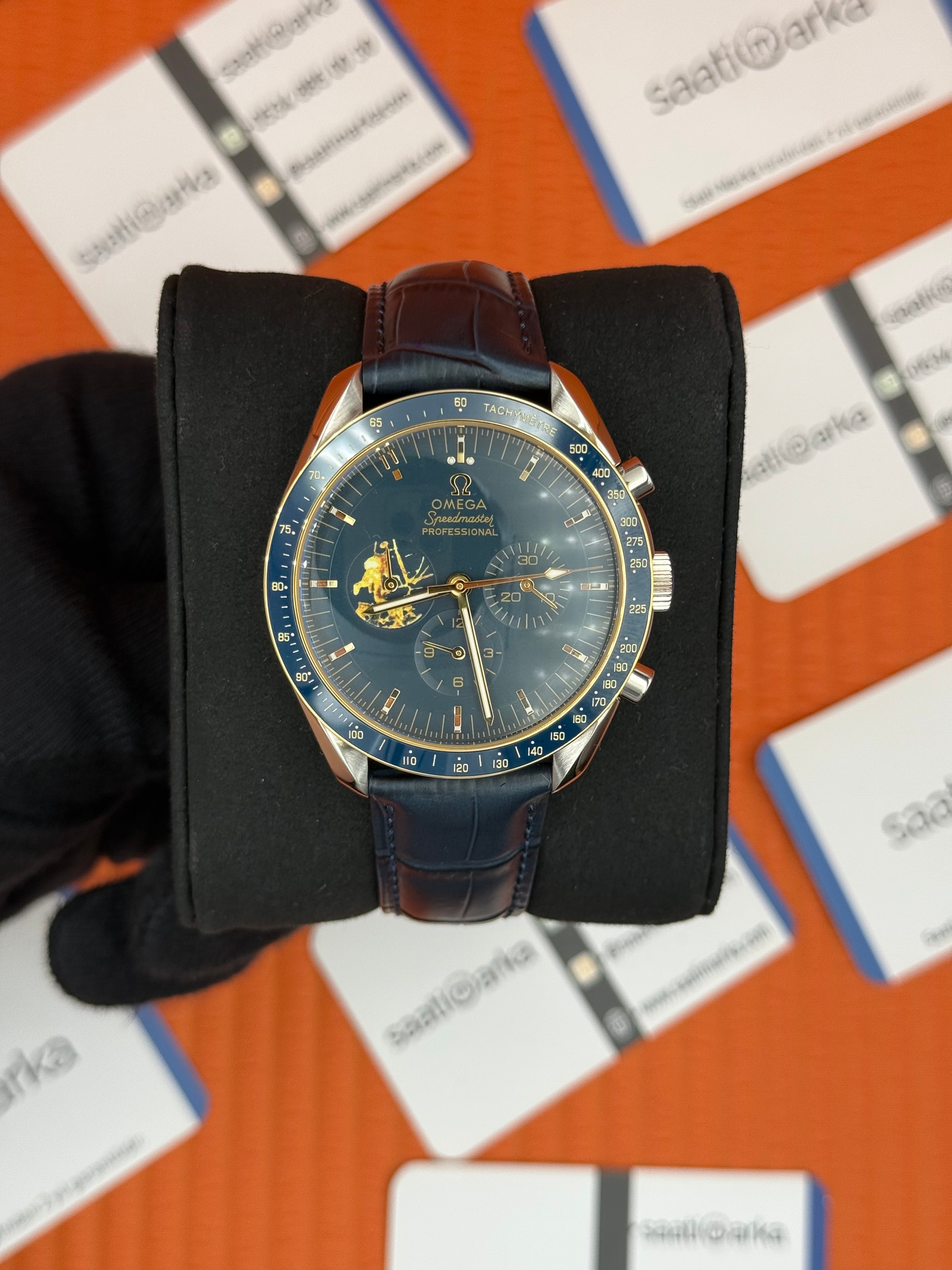 OMEGA SPEEDMASTER LACİVERT KORDON LACİVERT KADRAN