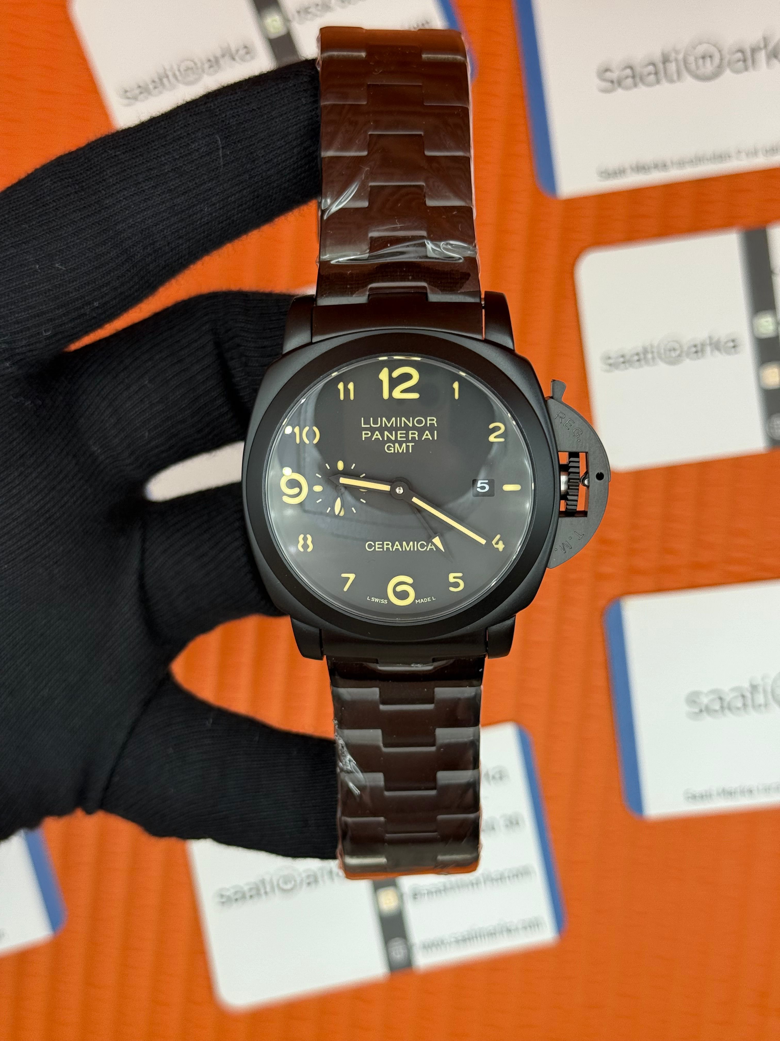 PANERAI luminor gmt full black 
