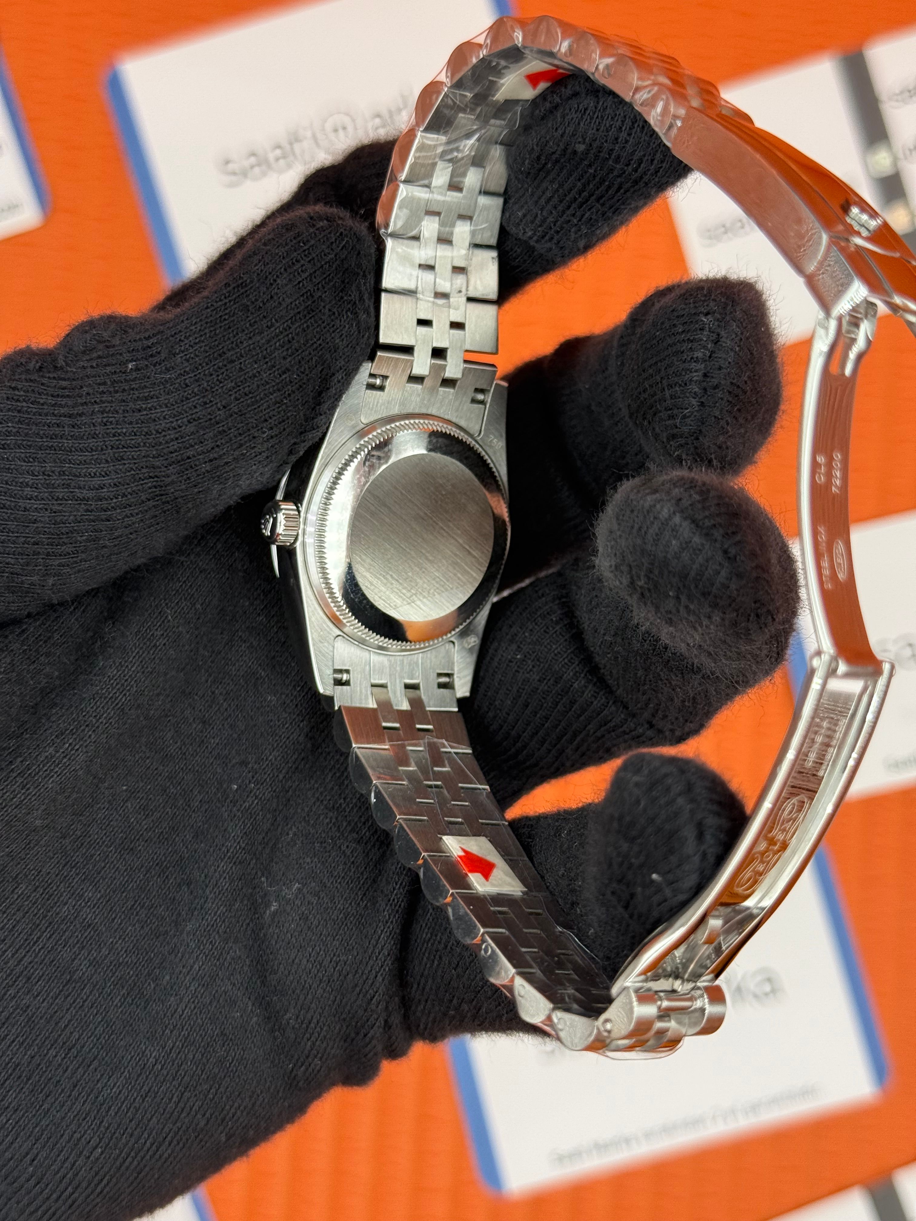 ROLEX datejust 31mm siyah kadran silver jubilee kordon