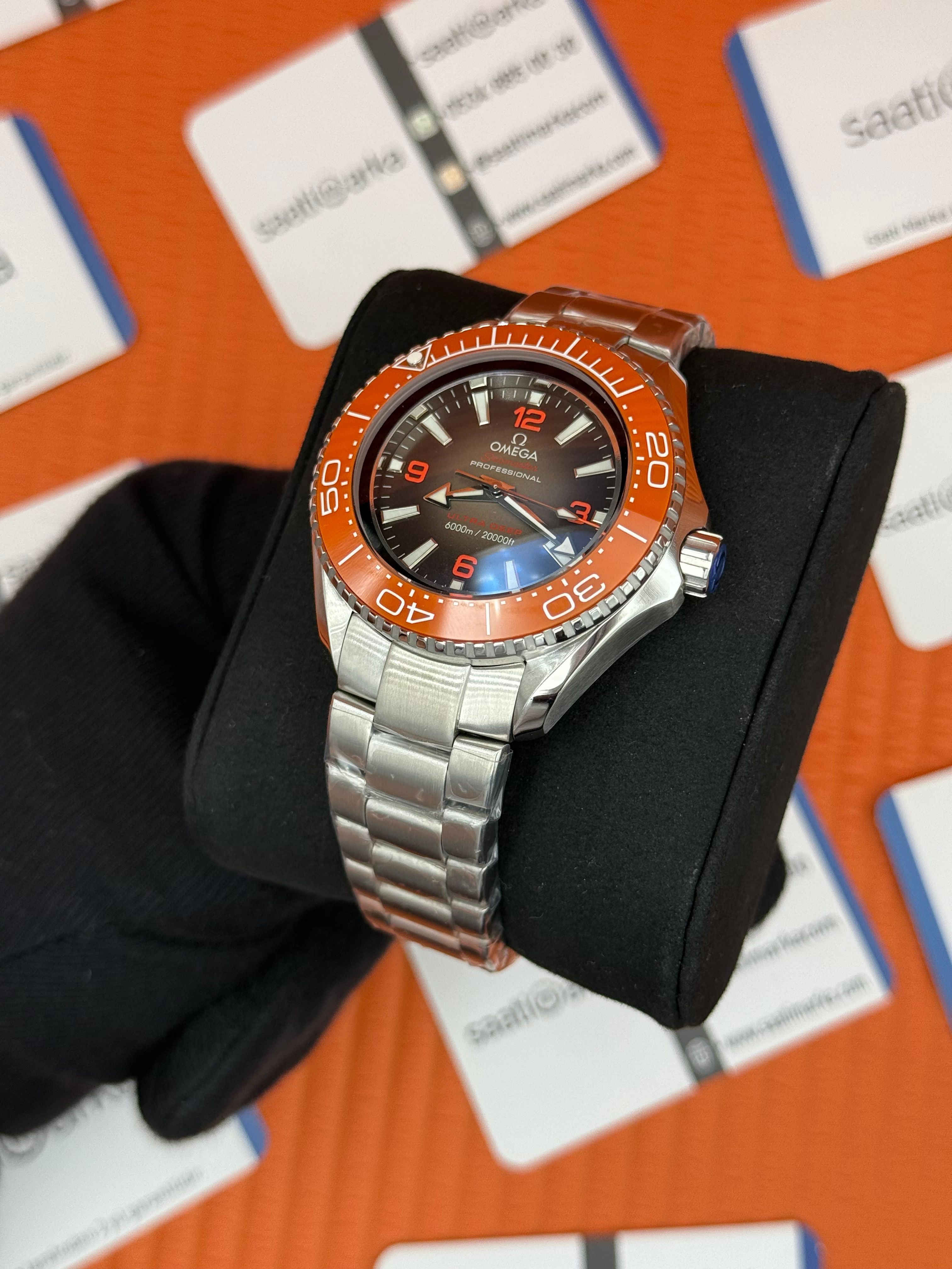 OMEGA SEAMASTER ULTRA DEEP 6000M BROWN  KADRAN TURUNCU BEZEL 