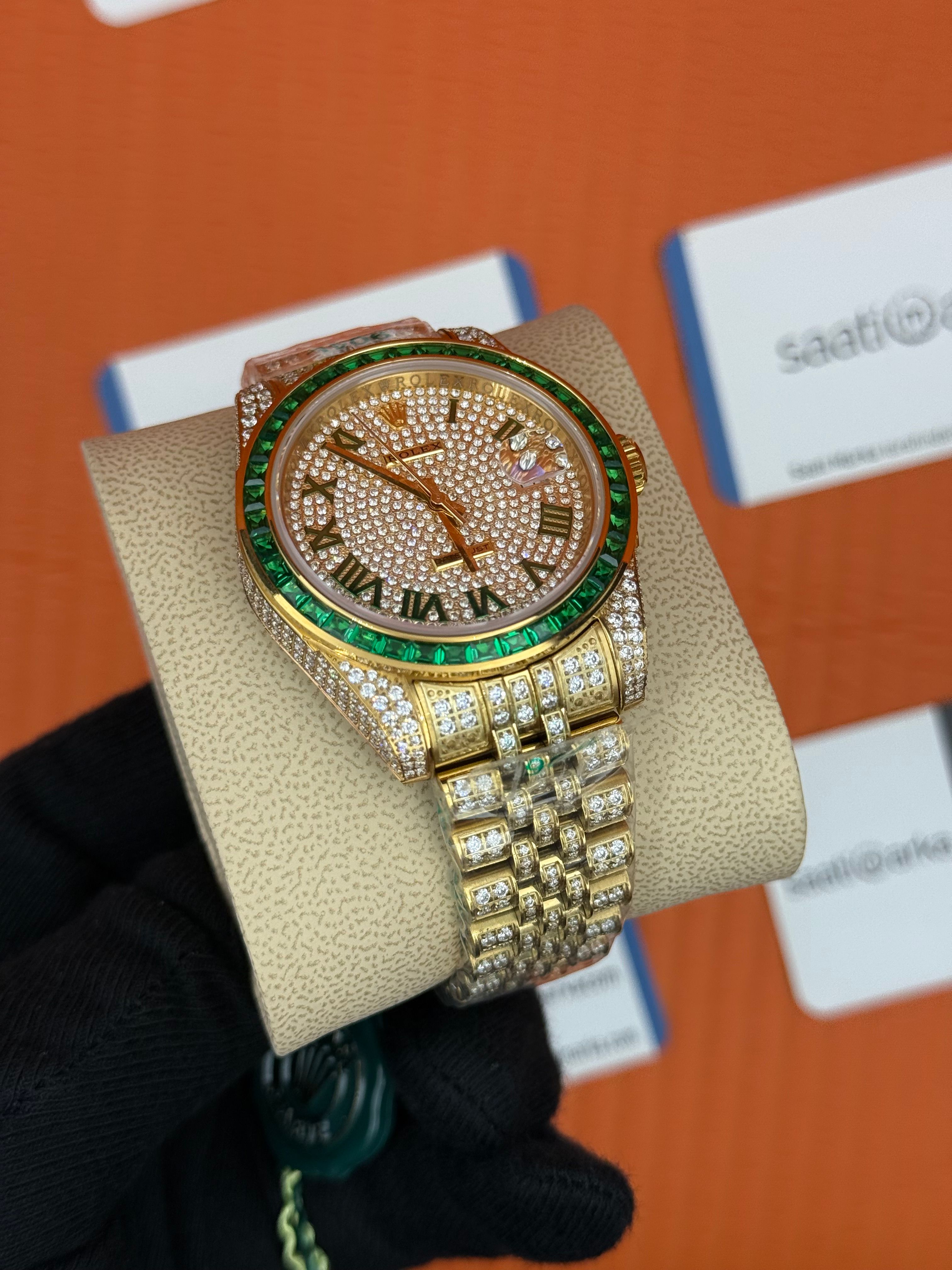 ROLEX Datejust full diamond 41mm gold