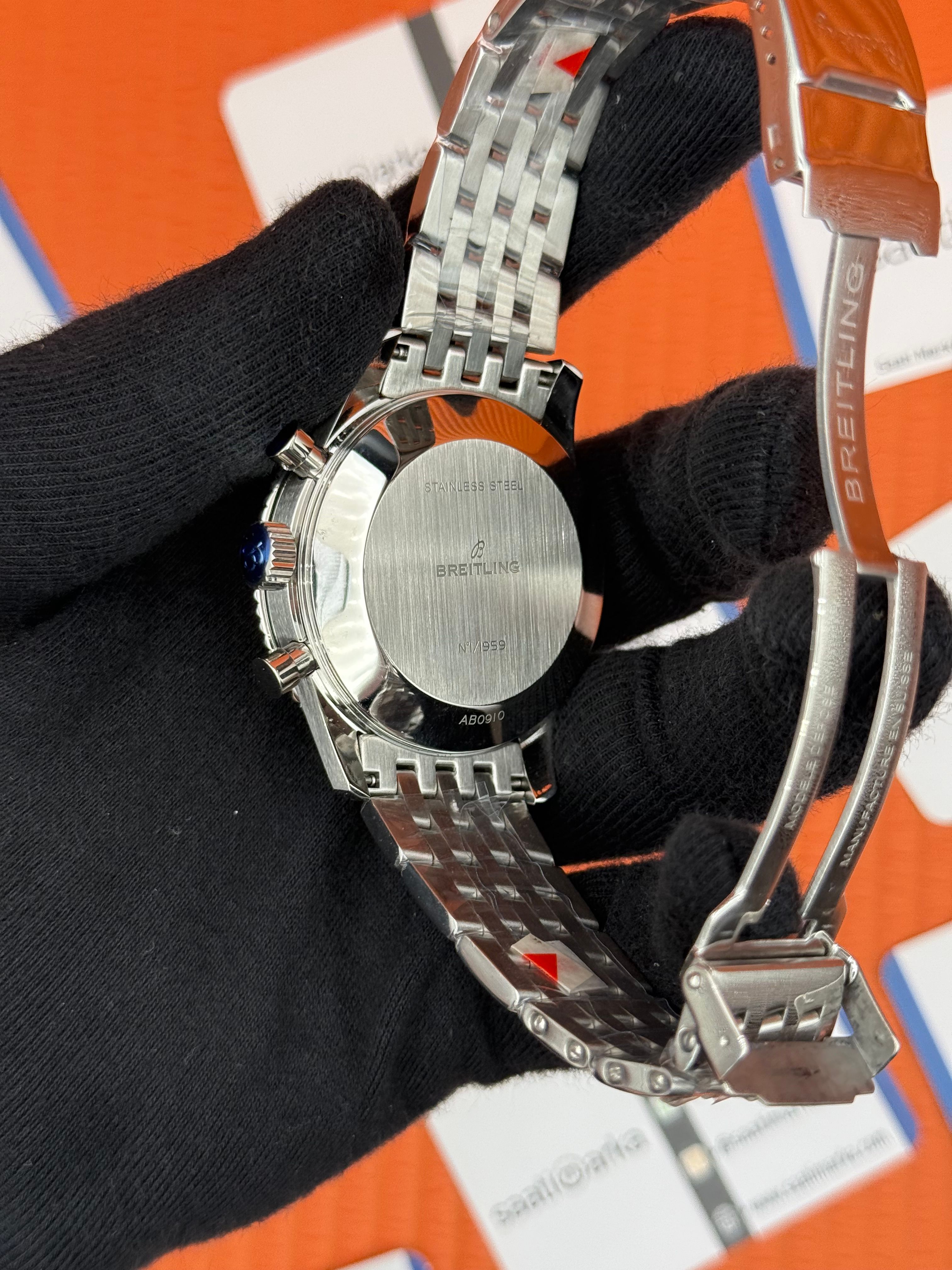 BREITLING Navitimer lacivert kadran silver kasa-kordon
