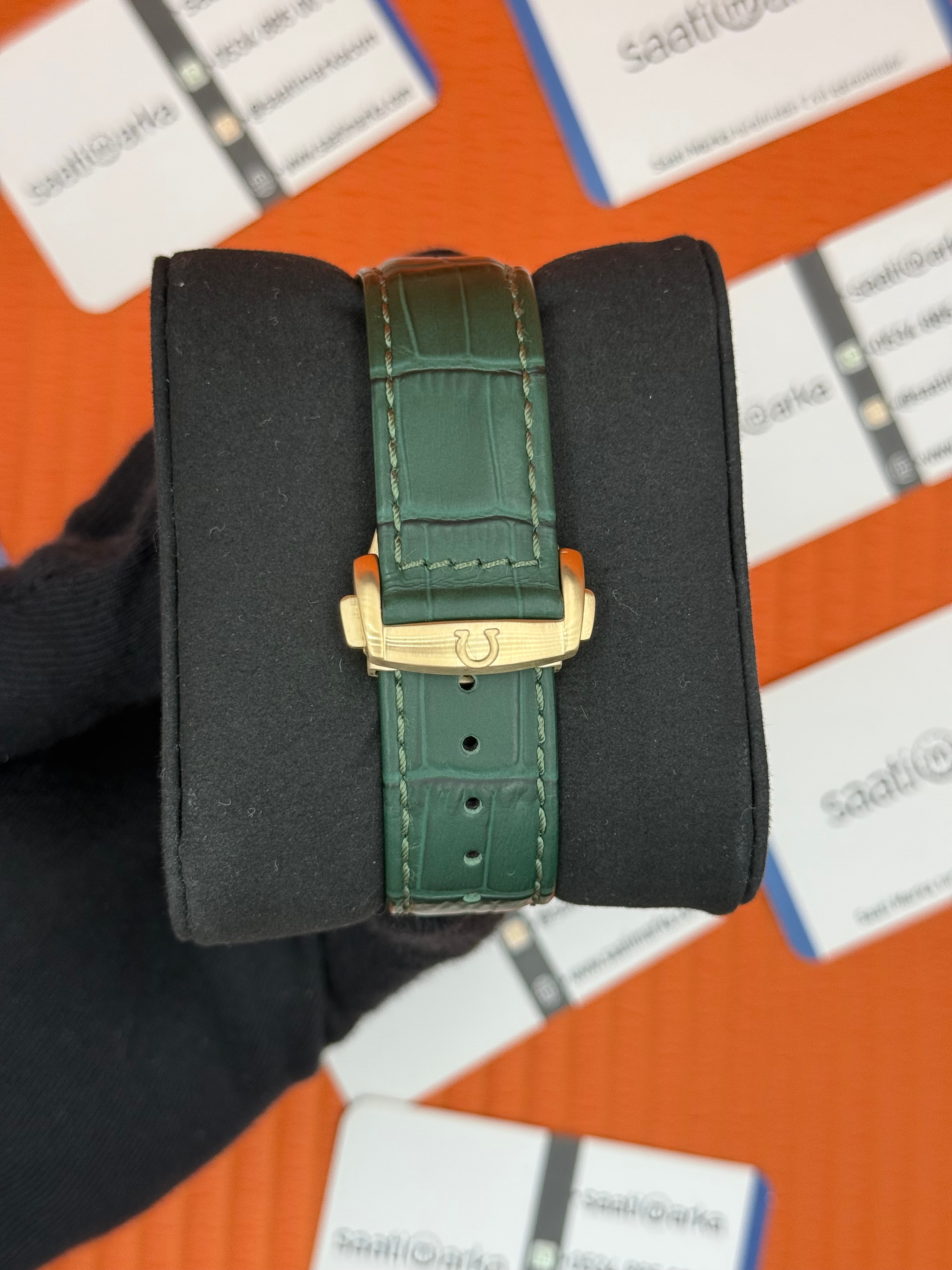 OMEGA SPEEDMASTER PROFESSIONAL YEŞİL KORDON YEŞİL KADRAN GOLD KASA