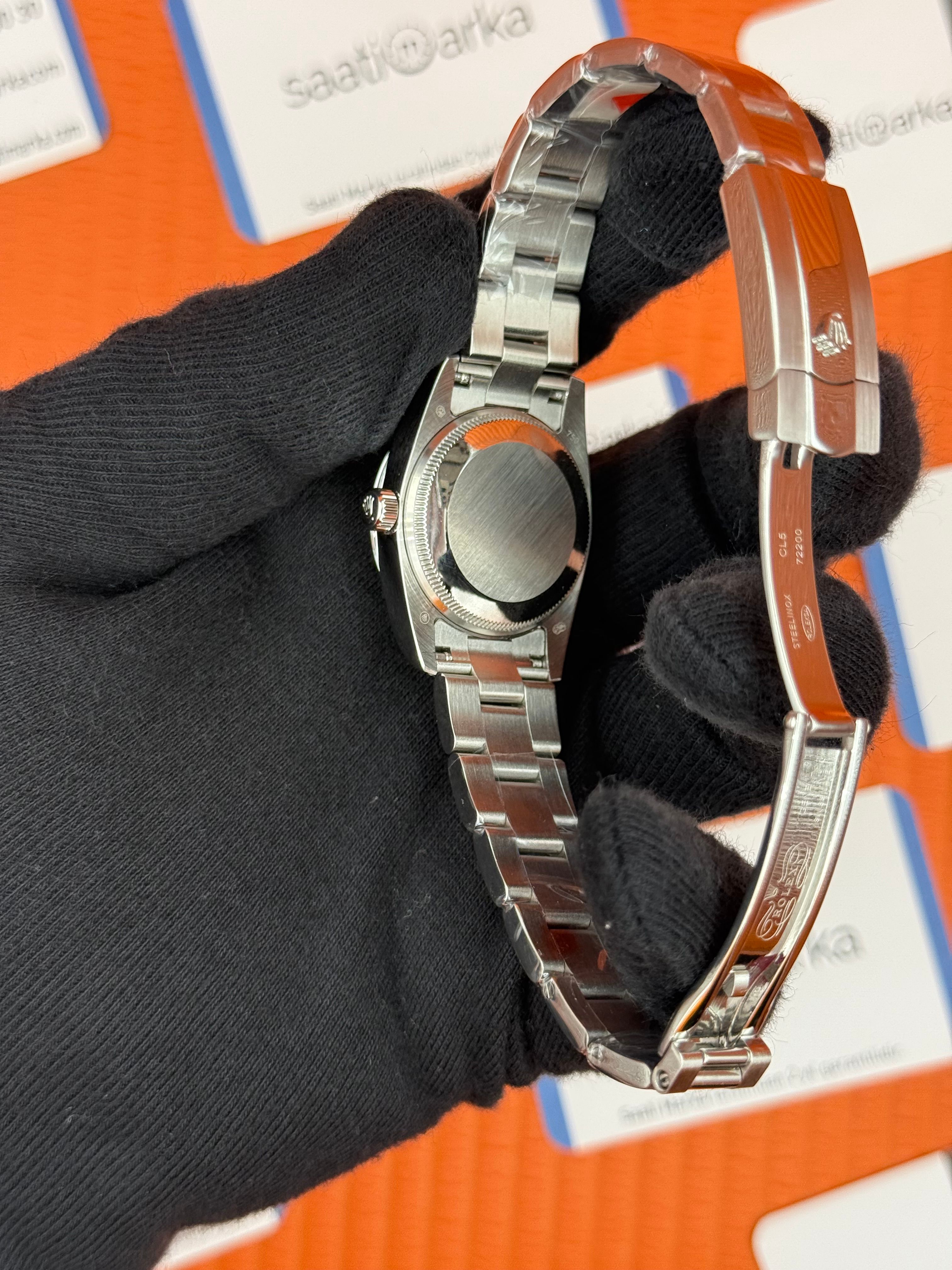 ROLEX datejust 31mm mavi roma rakamlı kadran silver oyster kordon