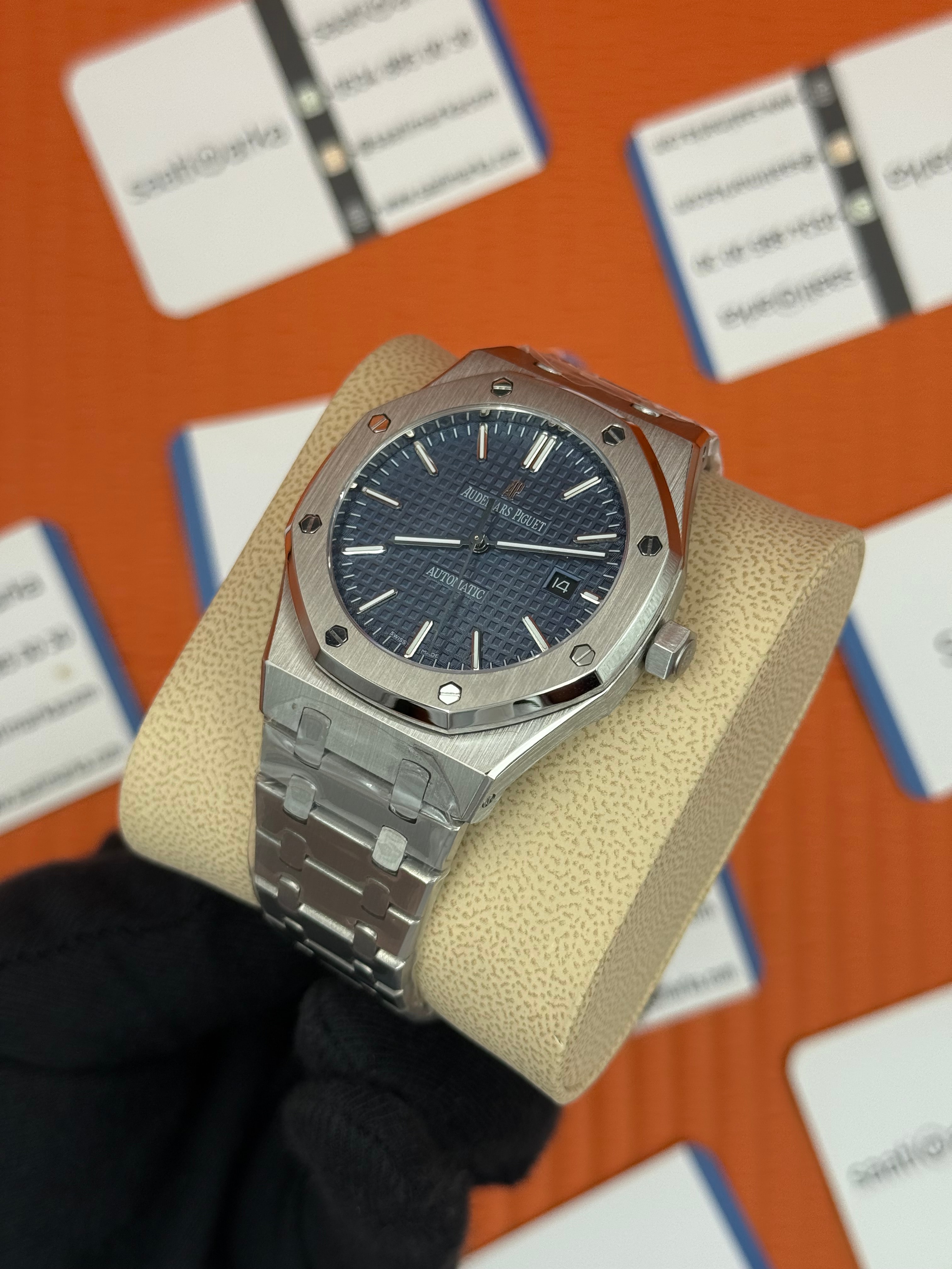 AUDEMARS PİGUET ROYAL OAK MAVİ KADRAN SİLVER KASA KORDON AUTOMATİK