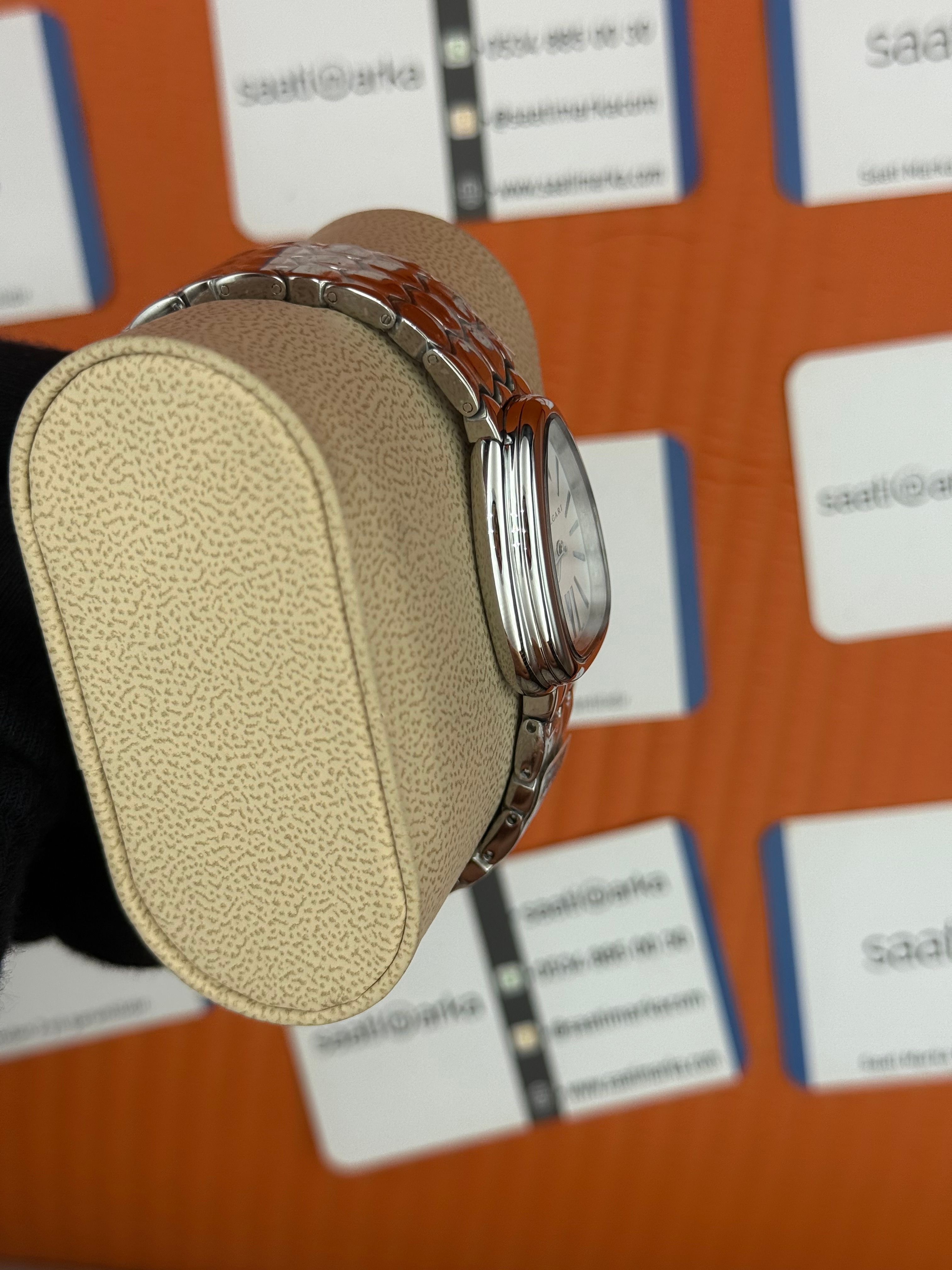 BVLGARİ serpenti seduttori beyaz kadran silver kasa kordon kadın kol saati