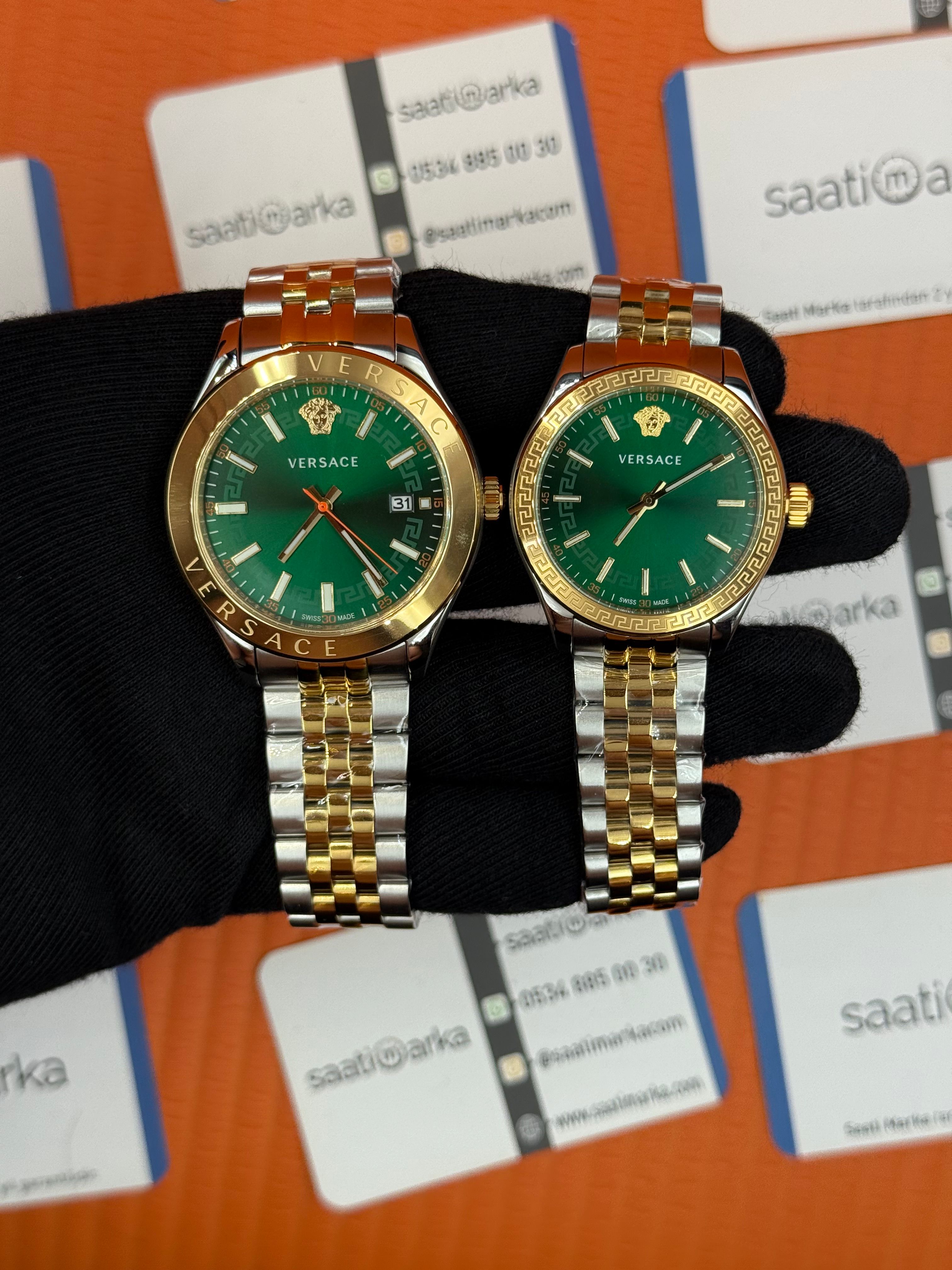 VERSACE çift kombini kadın 36mm erkek 42mm