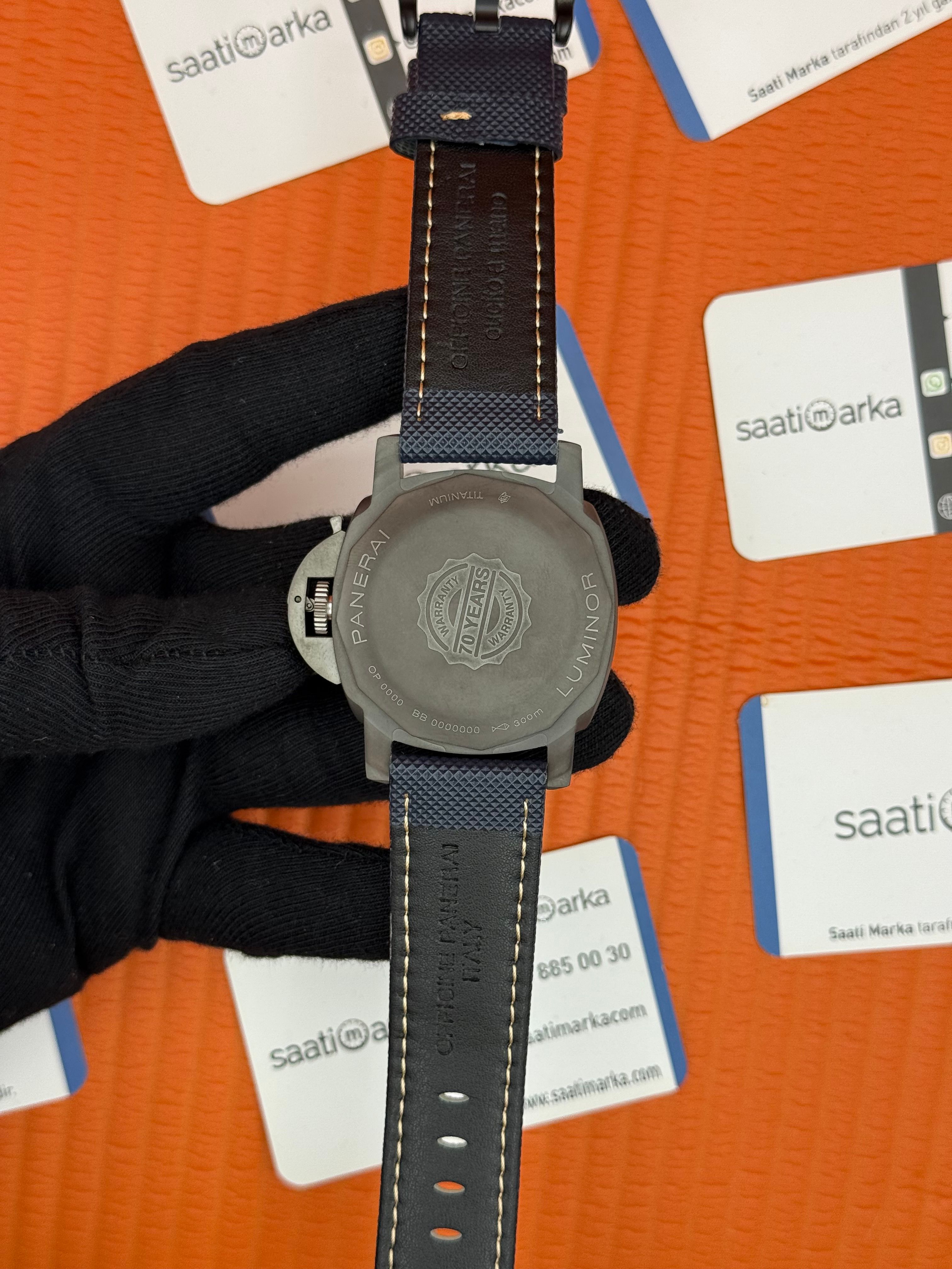 PANERAI marina automatic lacivert kordon mat gri kasa lacivert kadran