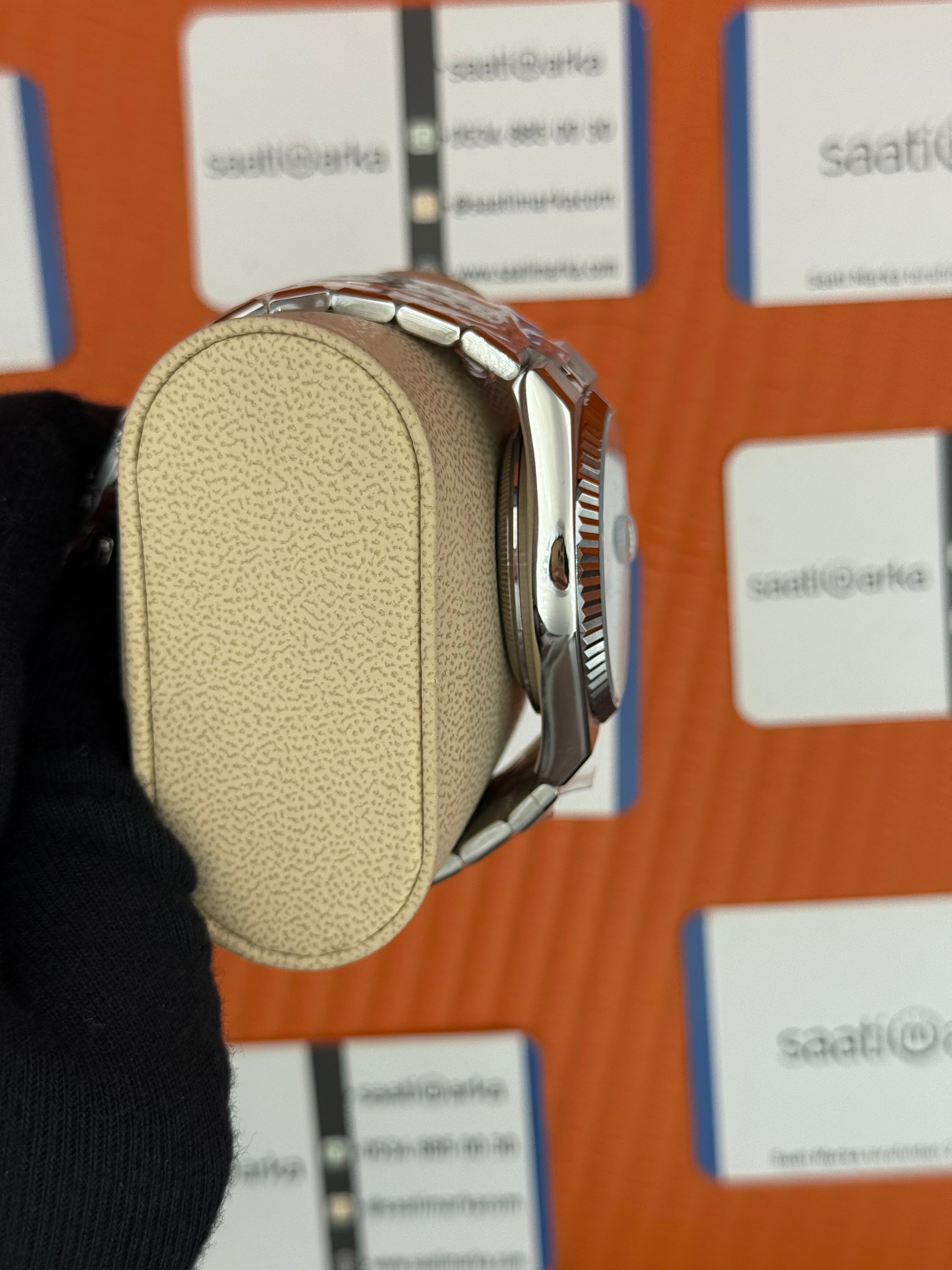 ROLEX  land dweller 40mm turkuaz kadran silver kasa kordon oystersteel erkek kol saati