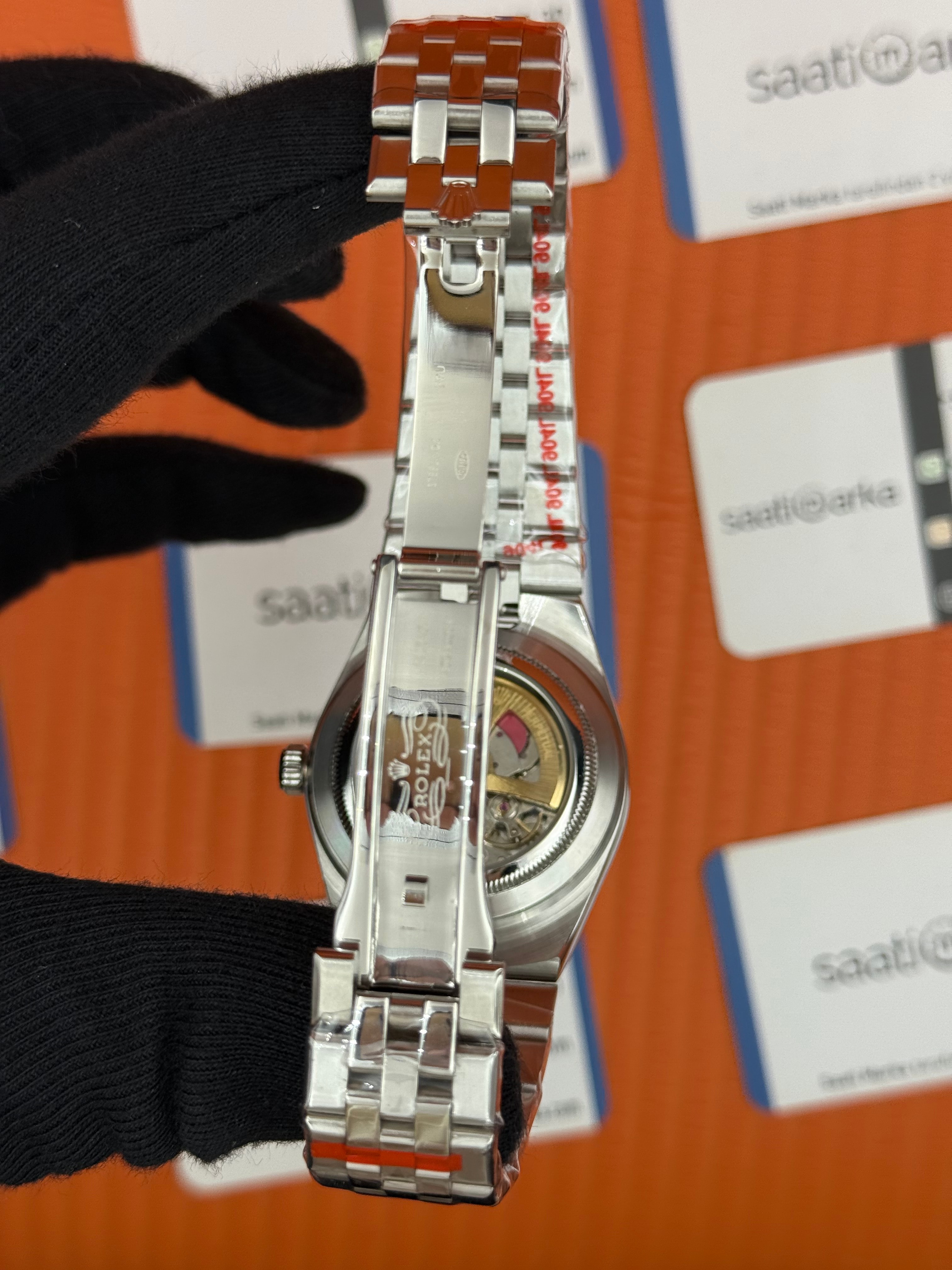 ROLEX land dweller 40mm yeşil kadran silver kasa kordon oystersteel erkek kol saati