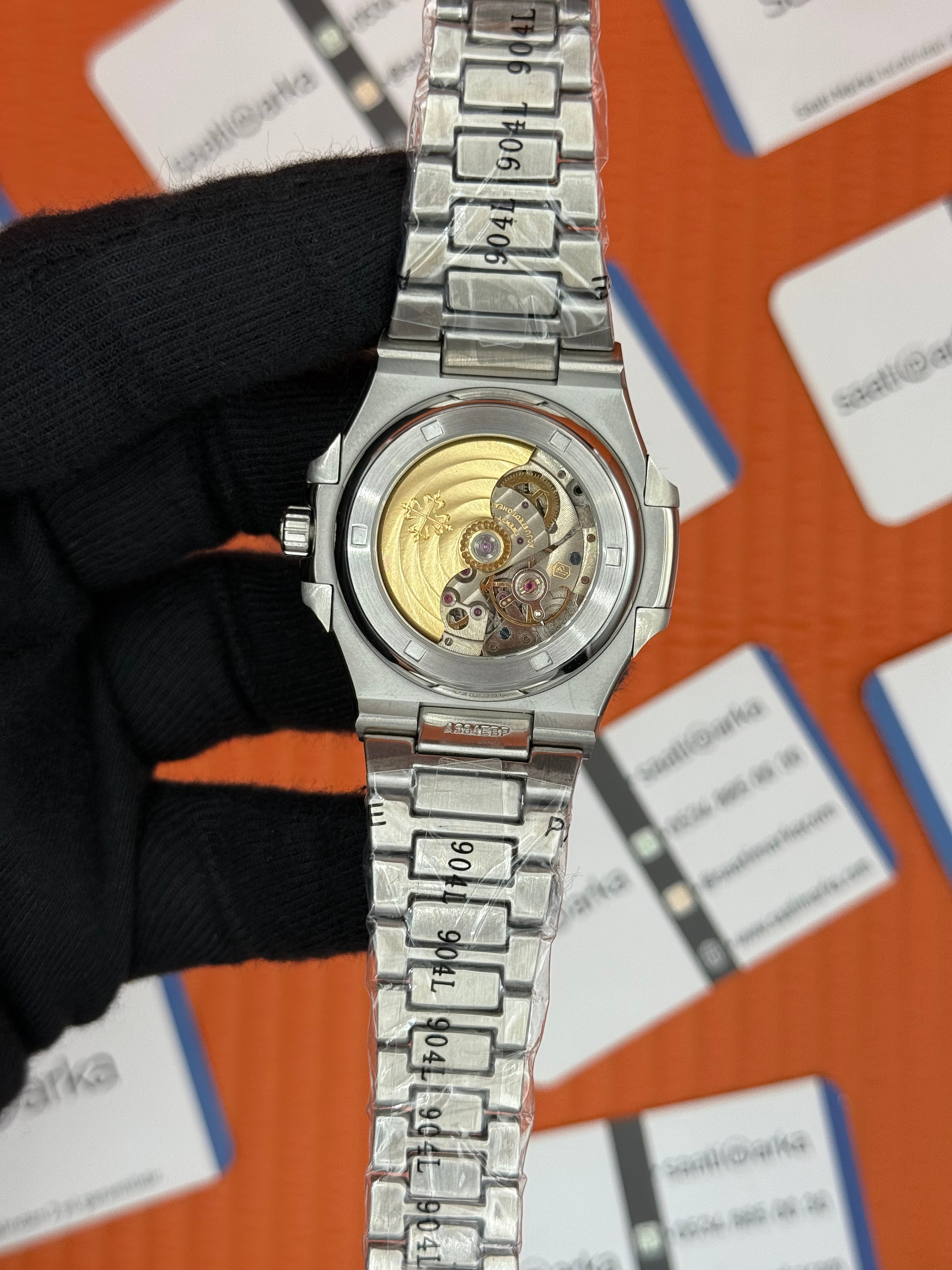 PATEK PHILIPPE BLACK DİLA SİLVER KASA-KORDON