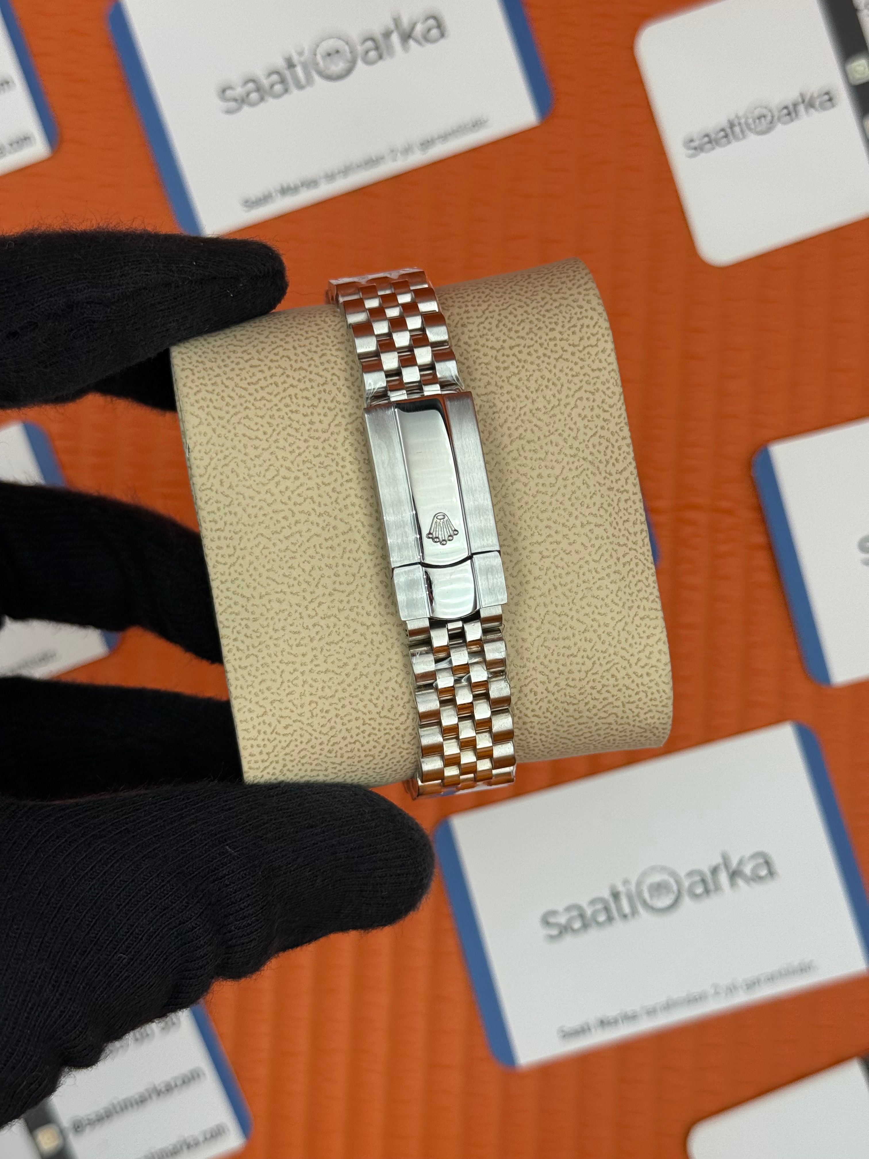 ROLEX datejust 31mm mavi roma rakamlı kadran silver jubilee kordon