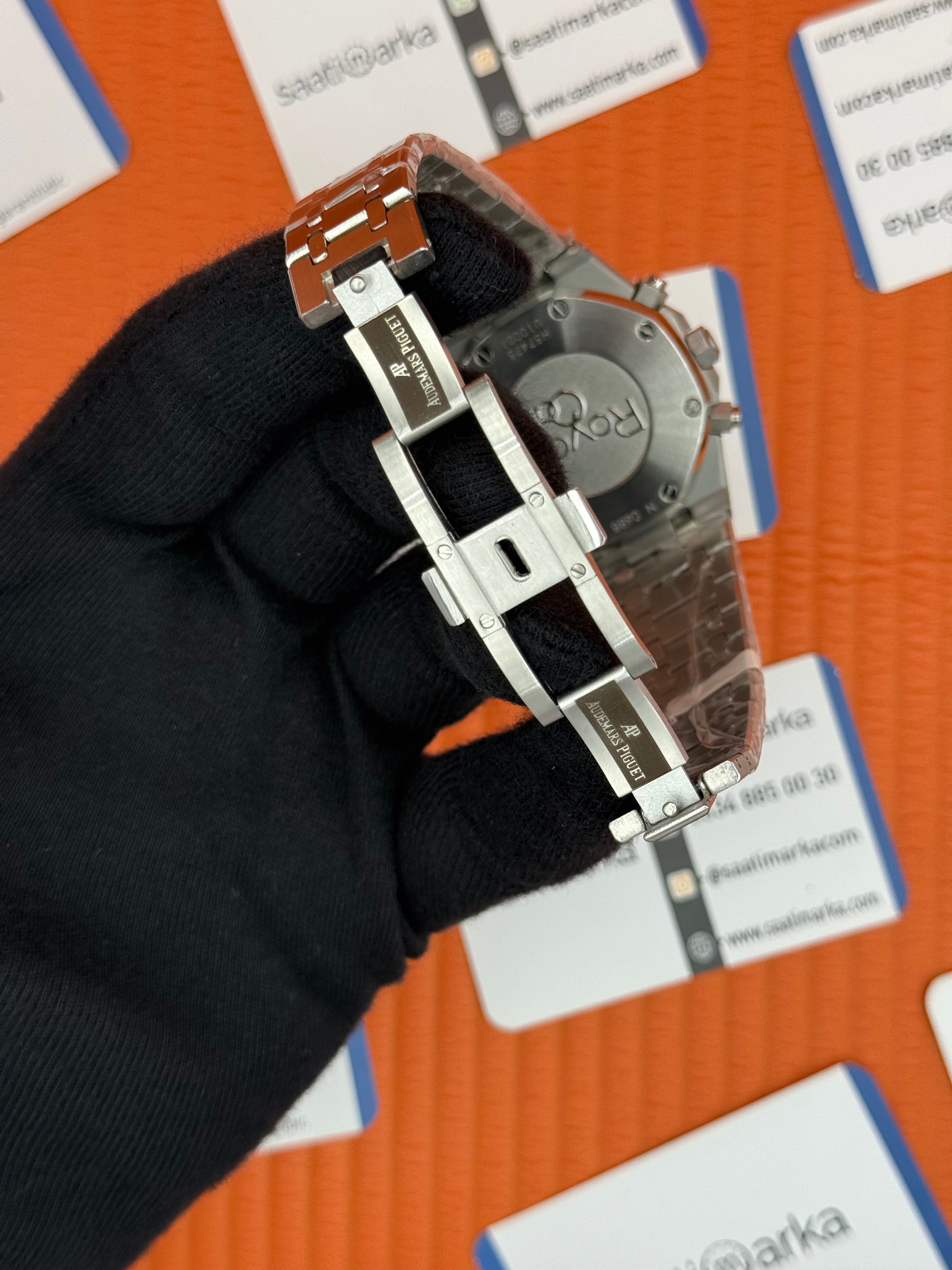 AUDEMARS PİGUET ROYAL OAK YEŞİL KADRAN SİLVER KASA-KORDON