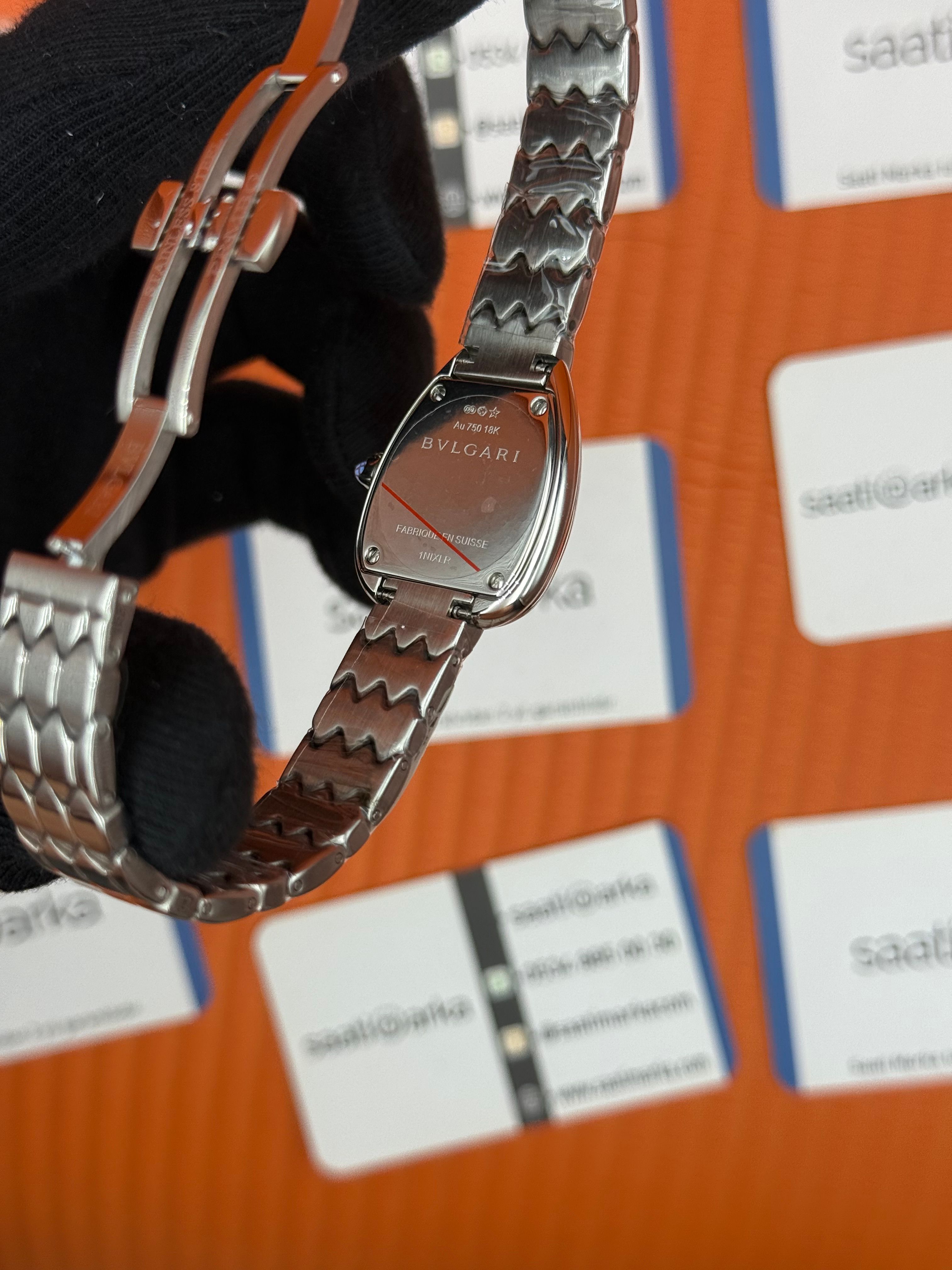 BVLGARİ serpenti seduttori beyaz kadran silver kasa kordon kadın kol saati