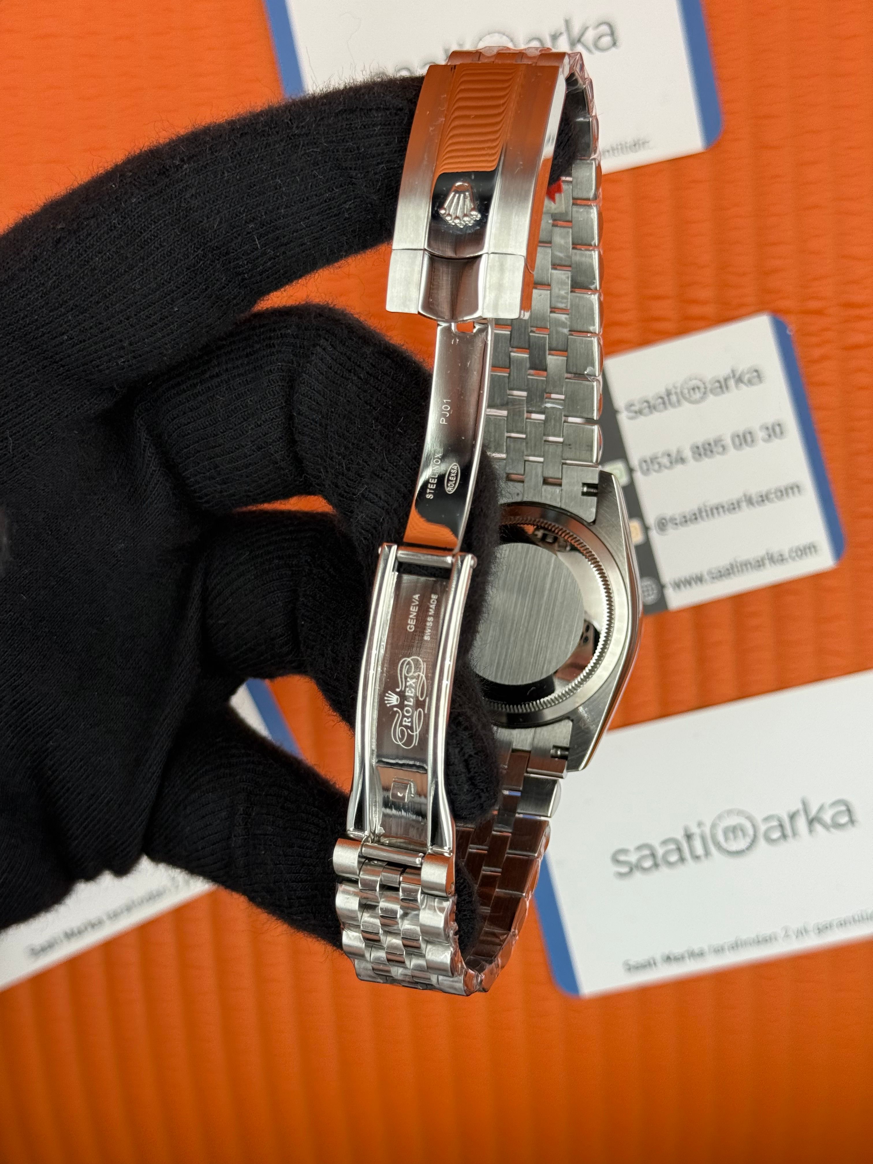 ROLEX datejust 36mm mavi kadran silver jubilee kordon