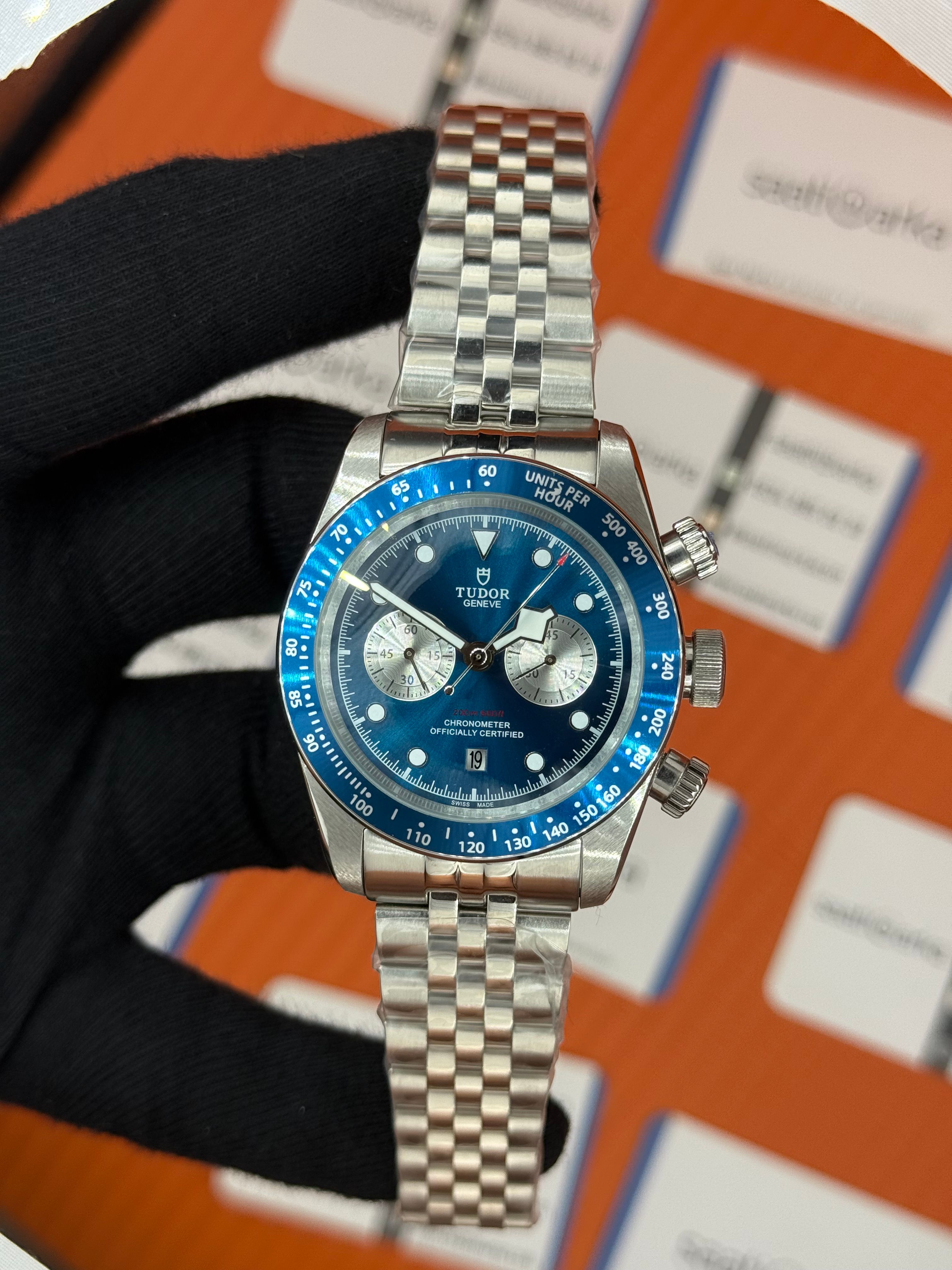 TUDOR black bay siyah kadran silver jubilee kordon 41mm erkek kol saati