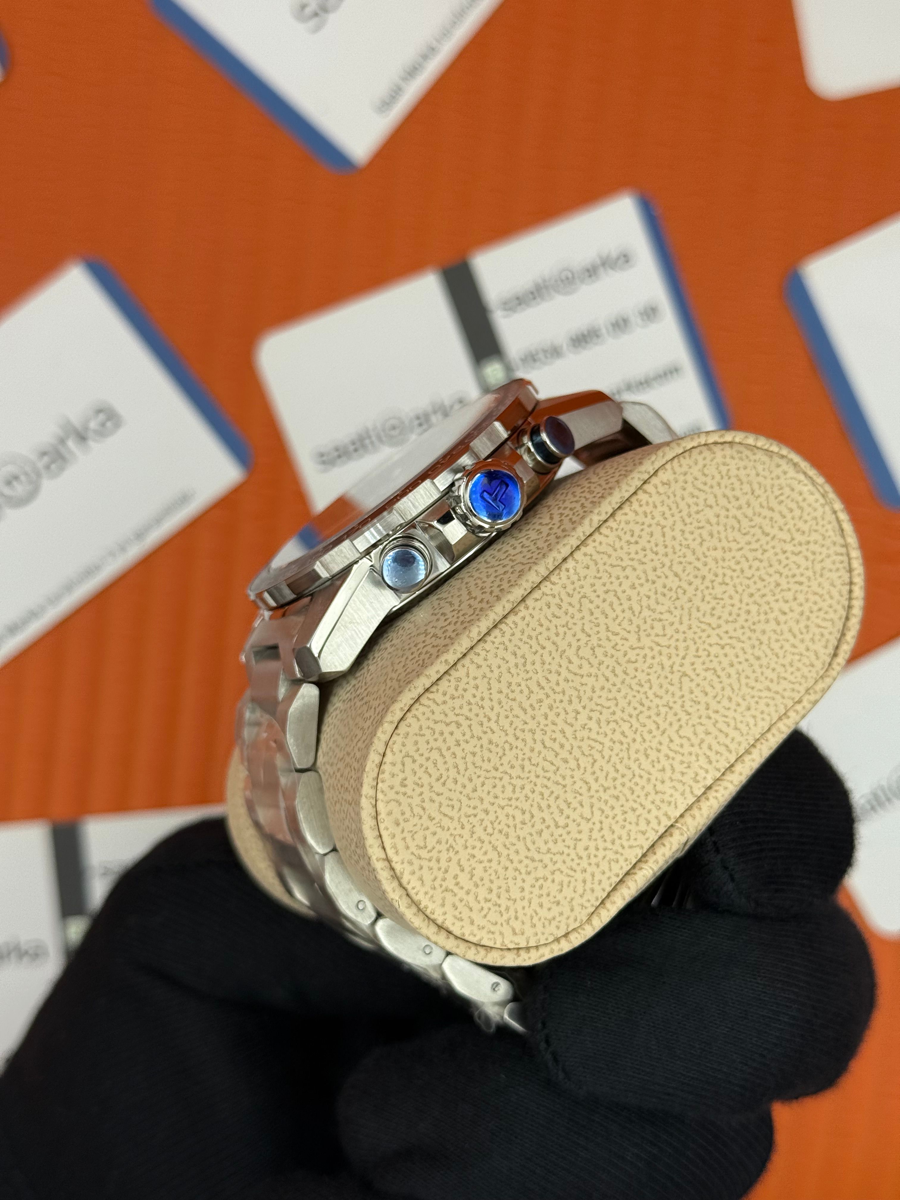 TISSOT mavi kadran silver kasa kordon erkek kol saati